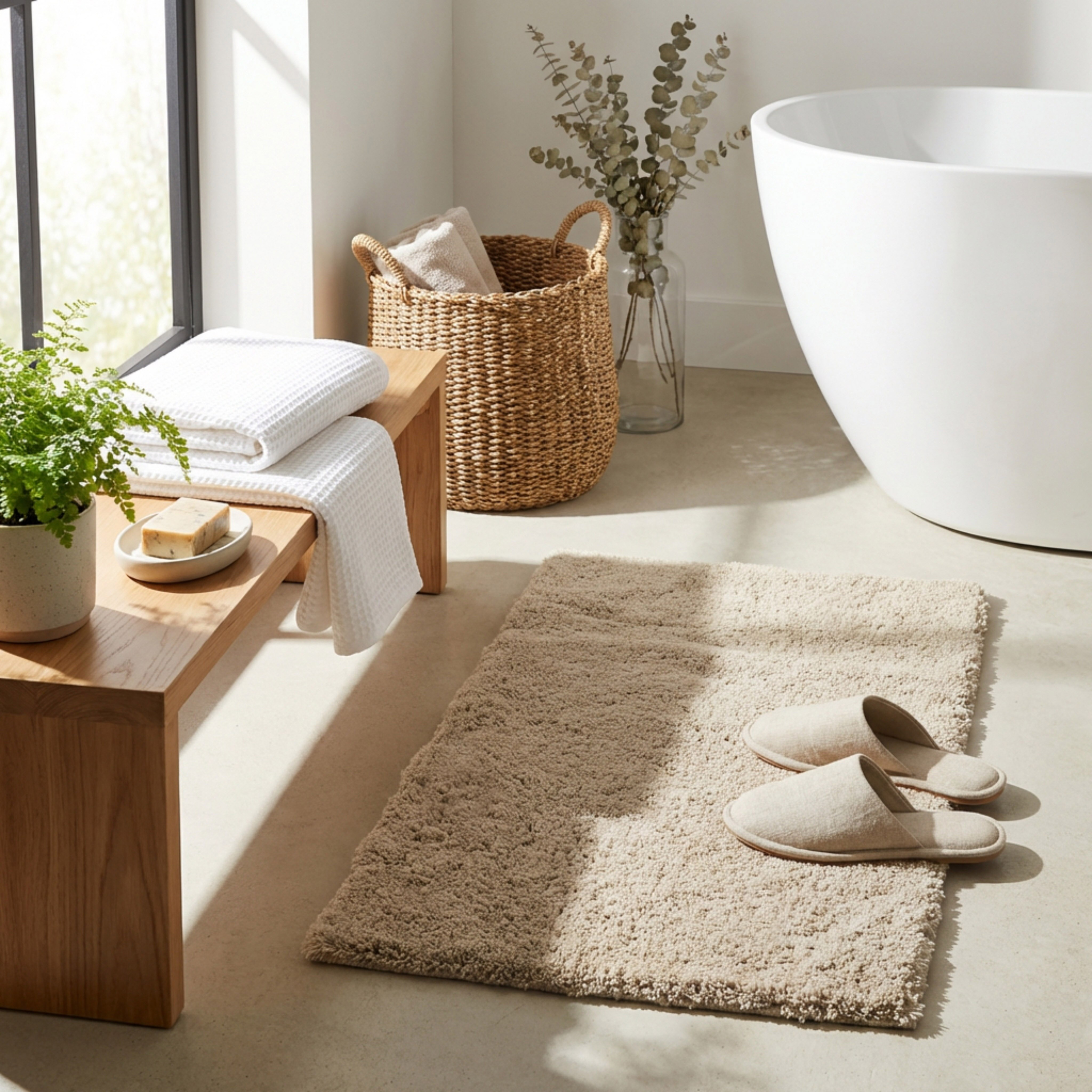 سجادة حمام مخملية كثيفة مانعة للانزلاق من ليا - 60x90 سم-hbxbedroom-floorcoverings-bathmats-image-3
