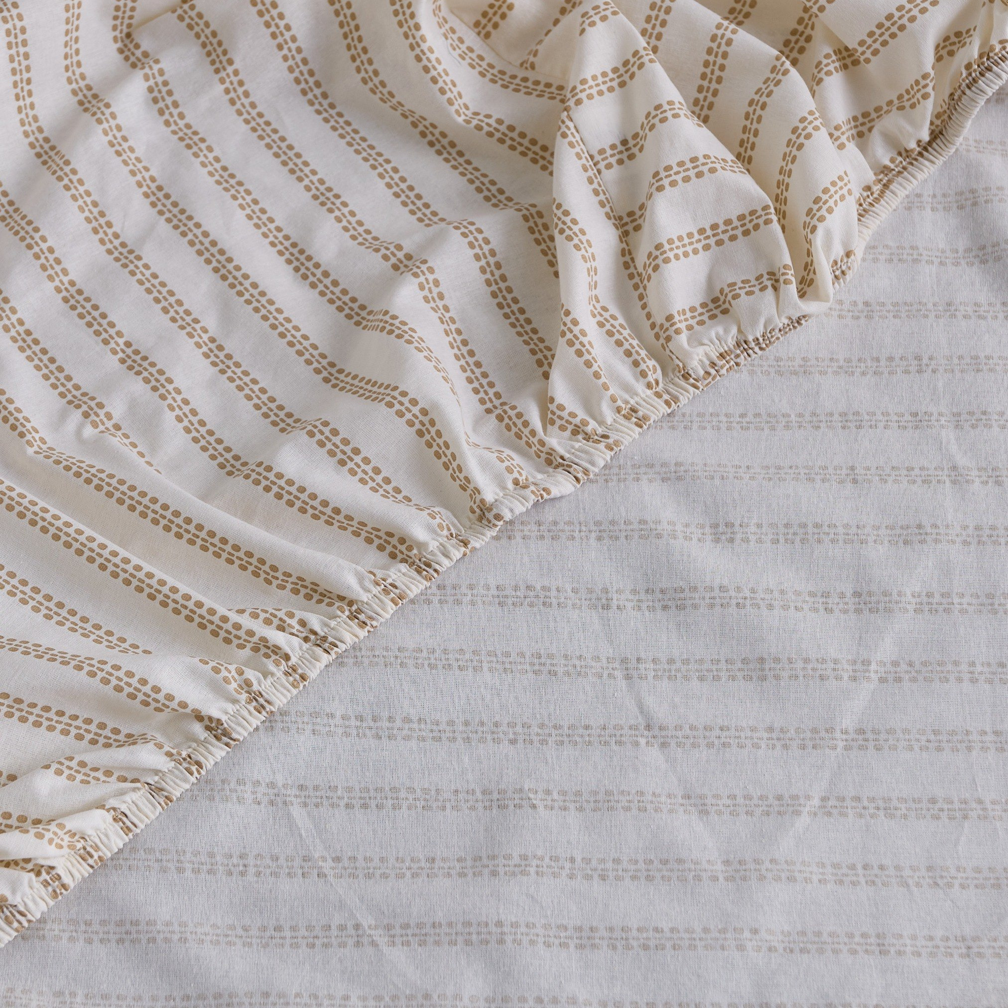 Albania Leafaura Cotton Twin Fitted Sheet - 120x200+25 cm-hbxhomeware-hbxkidsandyouth-image-2