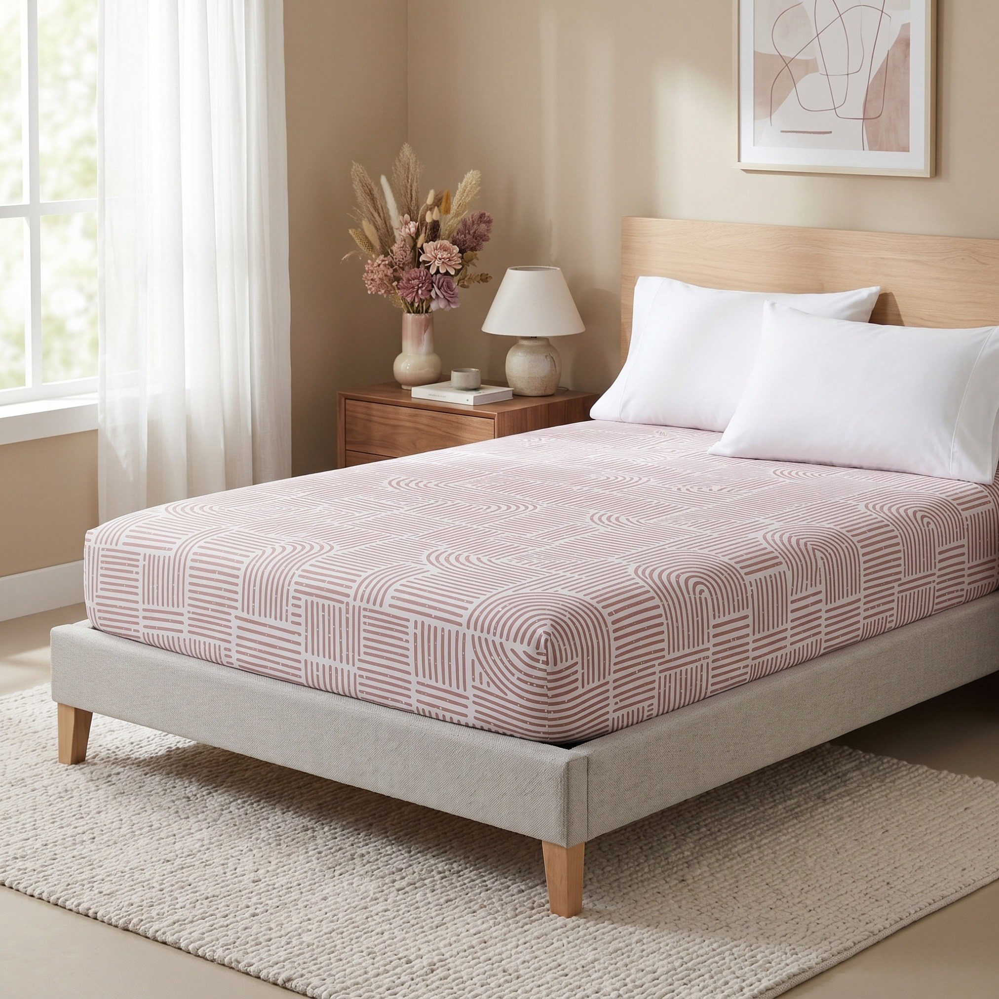 Albania Forme Cotton Super Queen Fitted Sheet - 160x200+25 cm-hbxhomeware-hbxbedroom-image-3