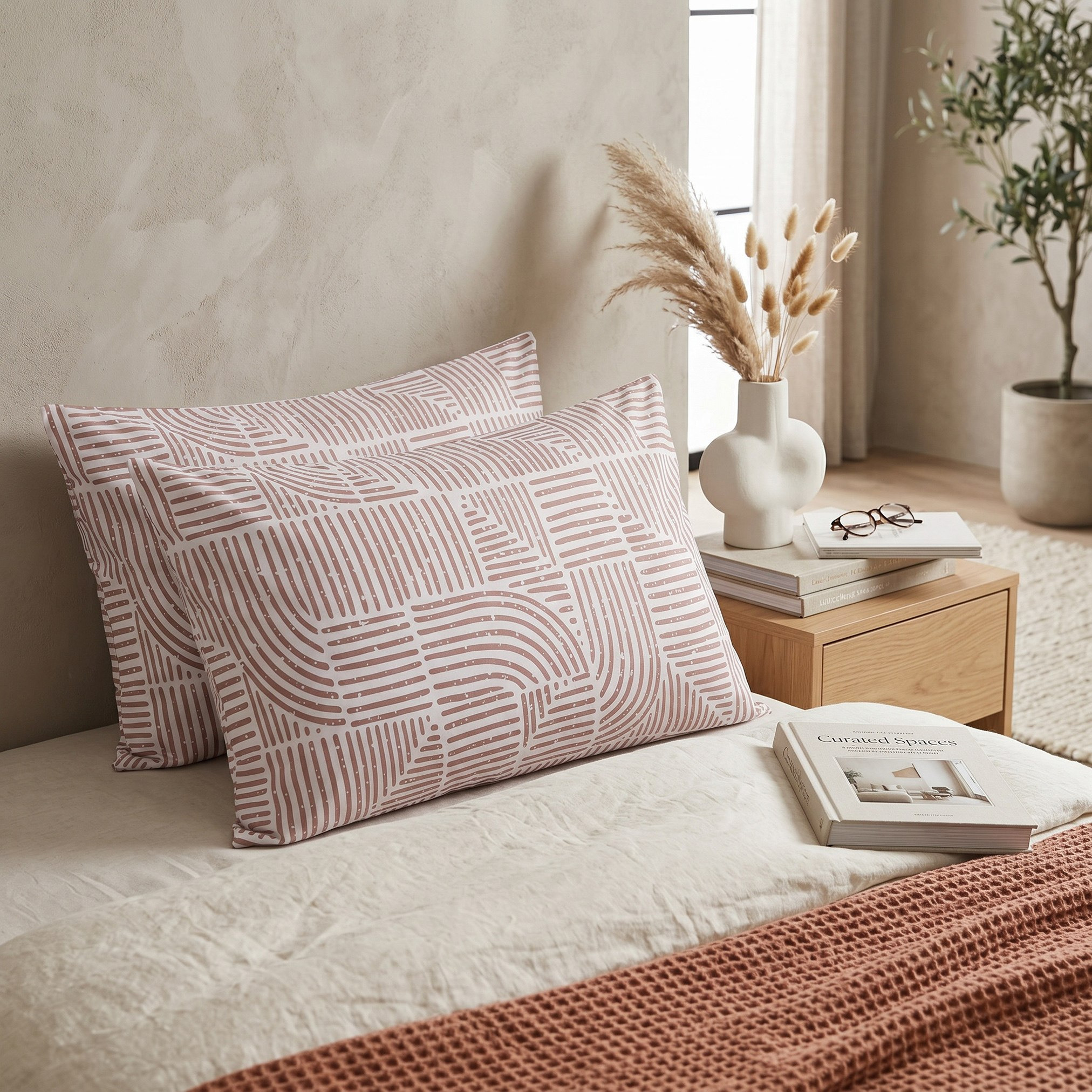 Albania Design 2-Piece Polycotton Pillowcase Set - 50x75 cm-hbxhomeware-hbxbedroom-image-3