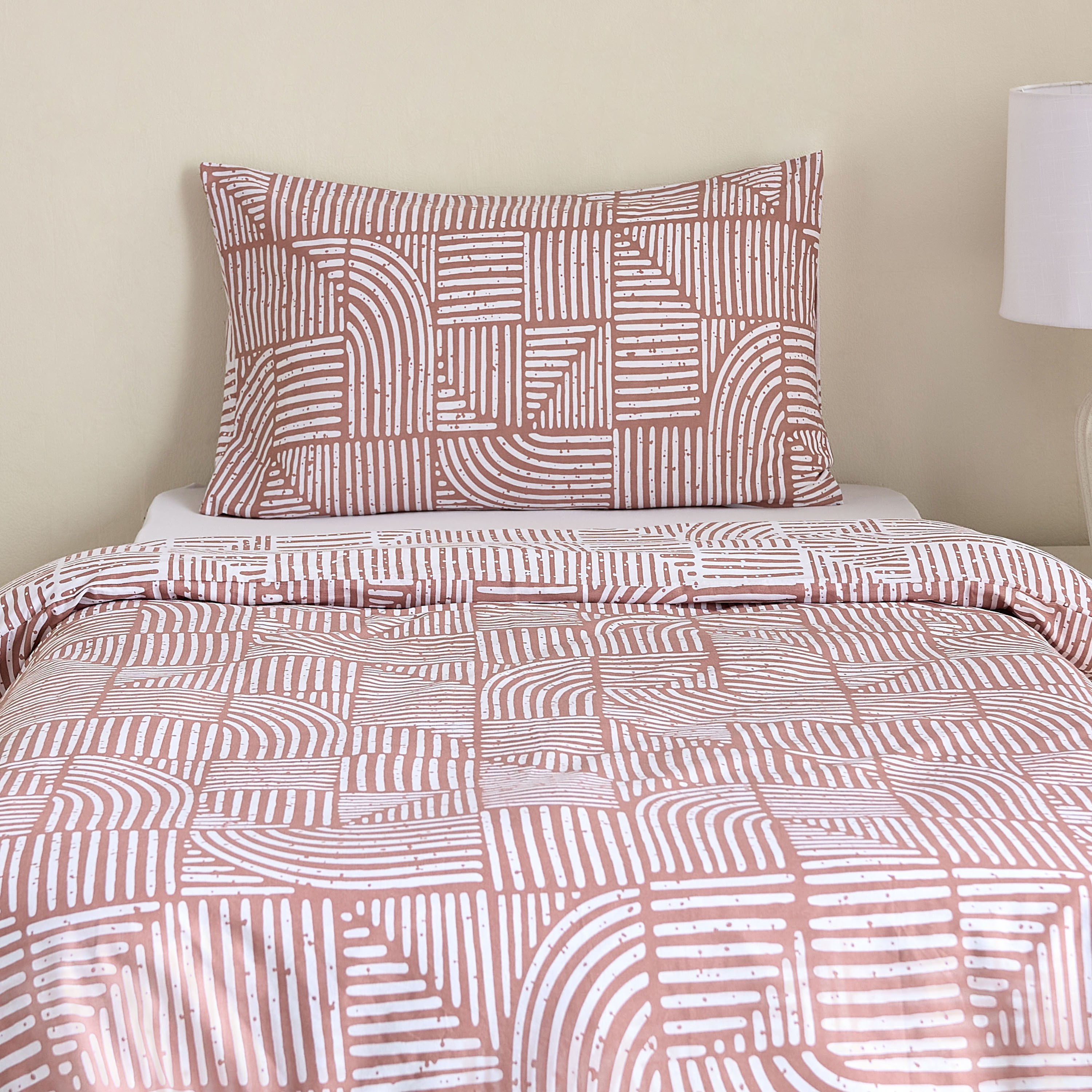Albania Forme 2-Piece Cotton Printed Single Duvet Cover Set - 135x200 cm-hbxhomeware-hbxbedroom-image-2