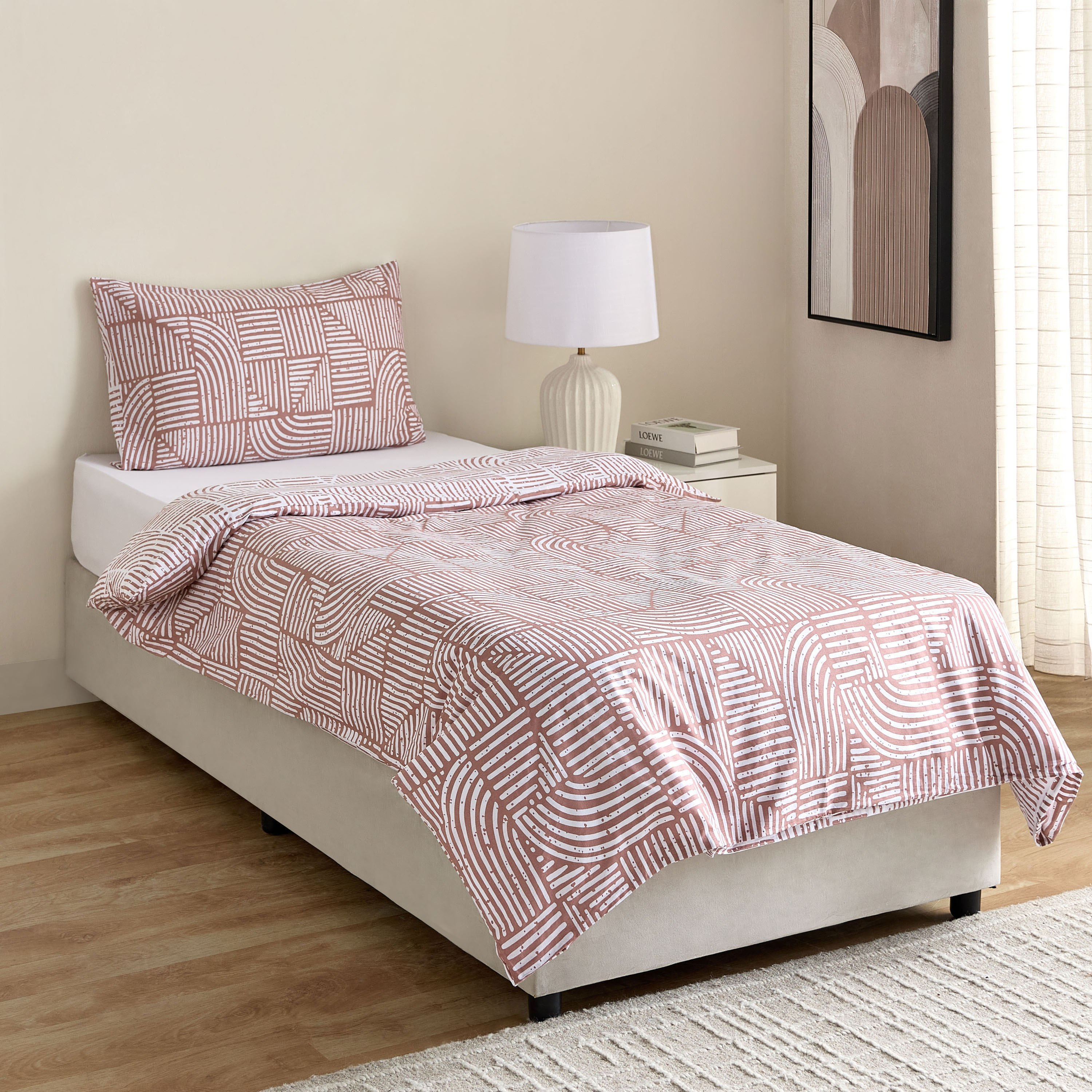 Albania Forme 2-Piece Cotton Printed Single Duvet Cover Set - 135x200 cm-hbxhomeware-hbxbedroom-image-8