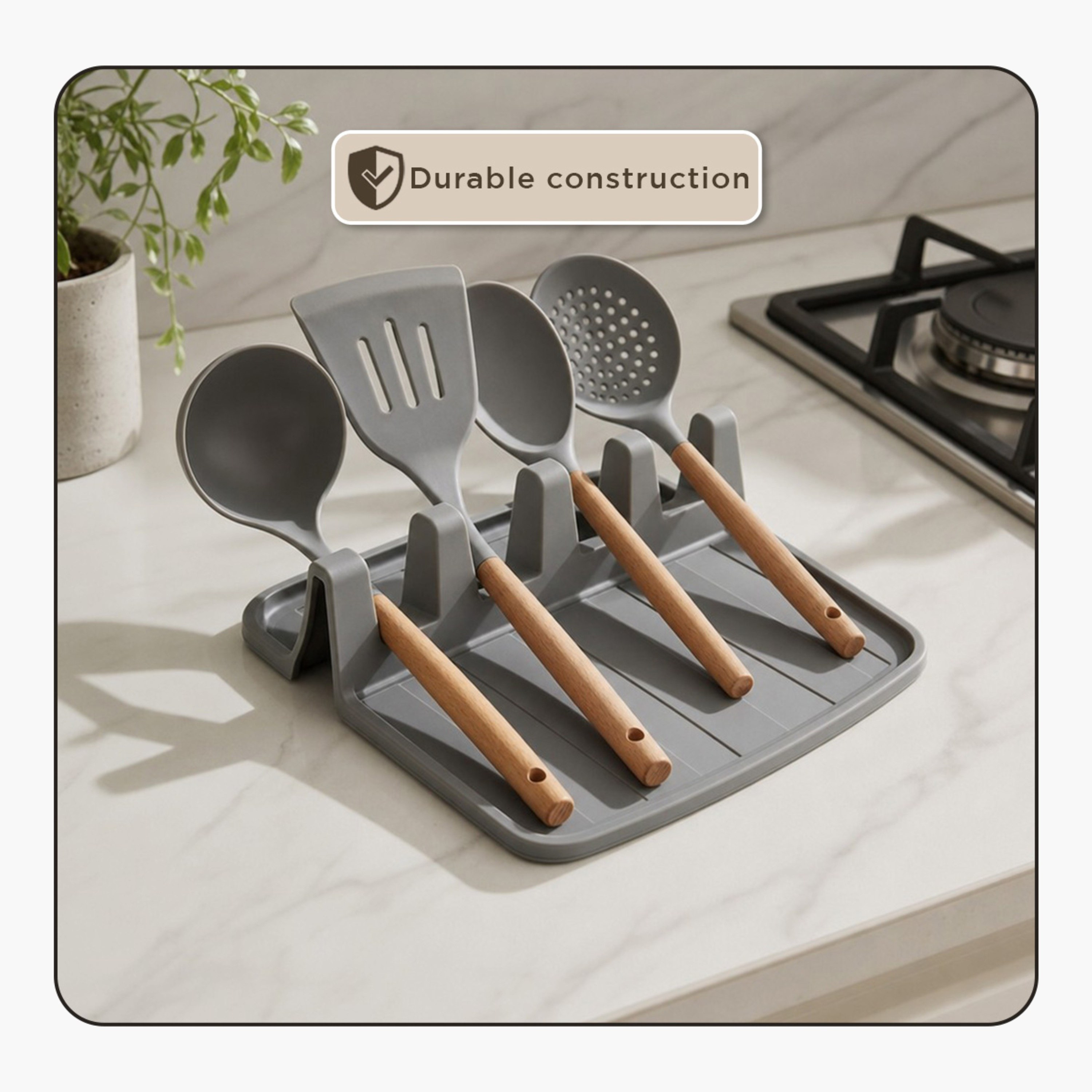 Omega 4-in-1 Ladle Spoon Holder Rest - 15x14x4 cm-hbxkitchen-kitchenware-kitchenaccessories-image-6