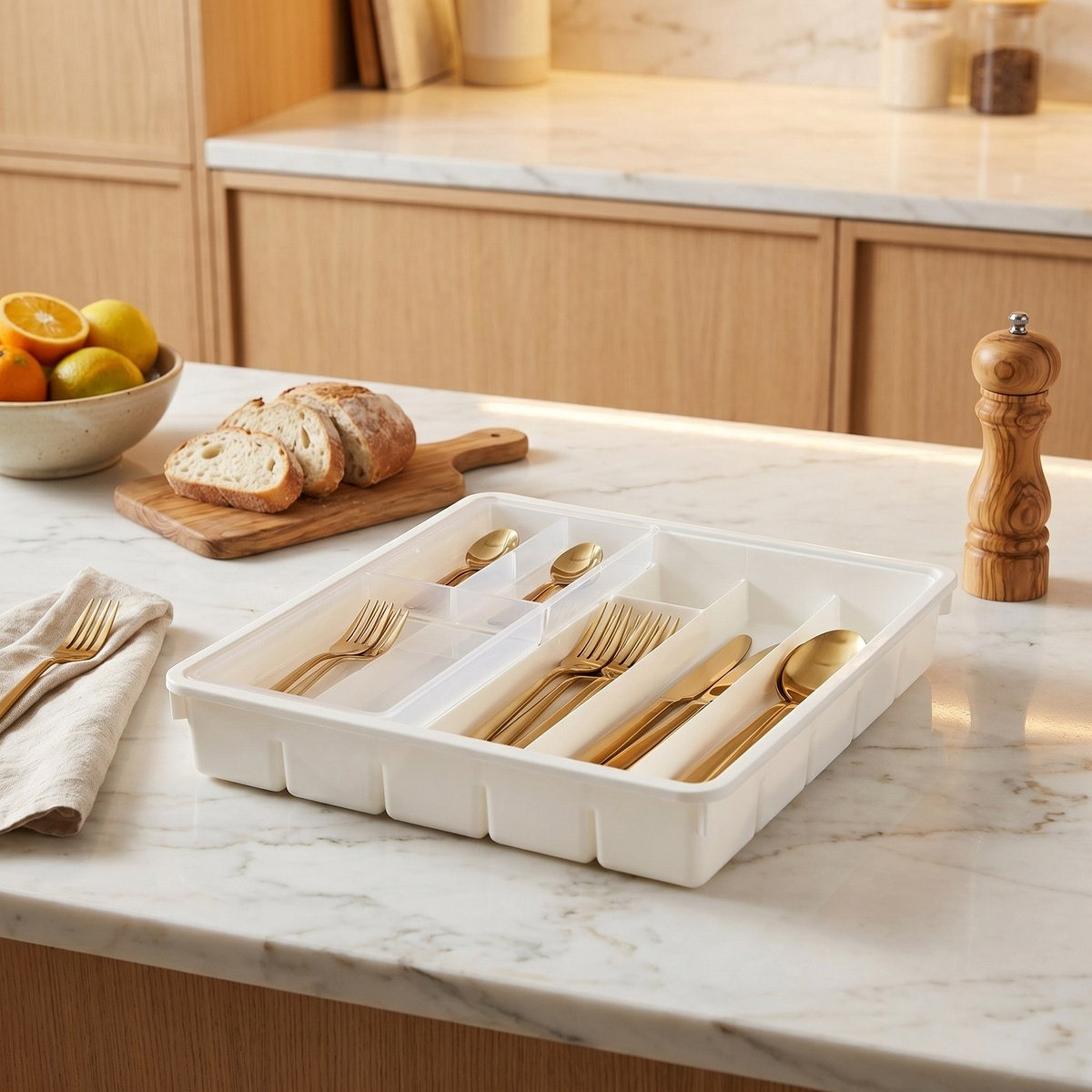 Omega Drawer Cutlery Tray - 32x32x6 cm-hbxkitchen-kitchenware-kitchenaccessories-image-5