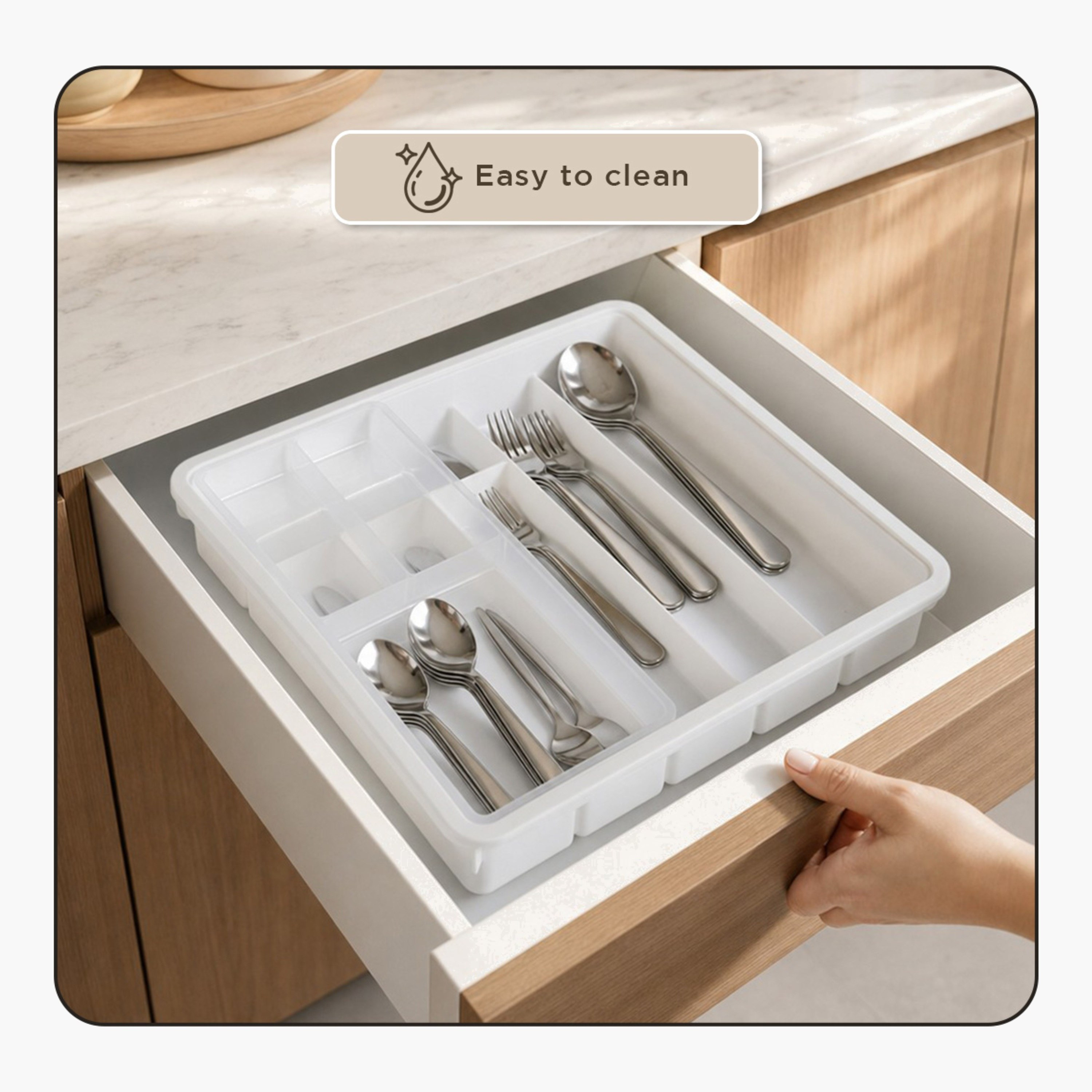 Omega Drawer Cutlery Tray - 32x32x6 cm-hbxkitchen-kitchenware-kitchenaccessories-image-7