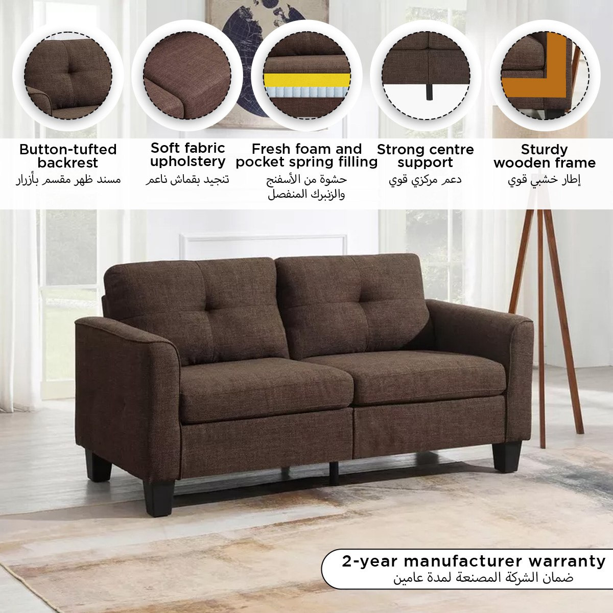 Movo Aurora 3-Seater Fabric Sofa-hbxlivingroom-sofasandarmchairs-sofas-image-13