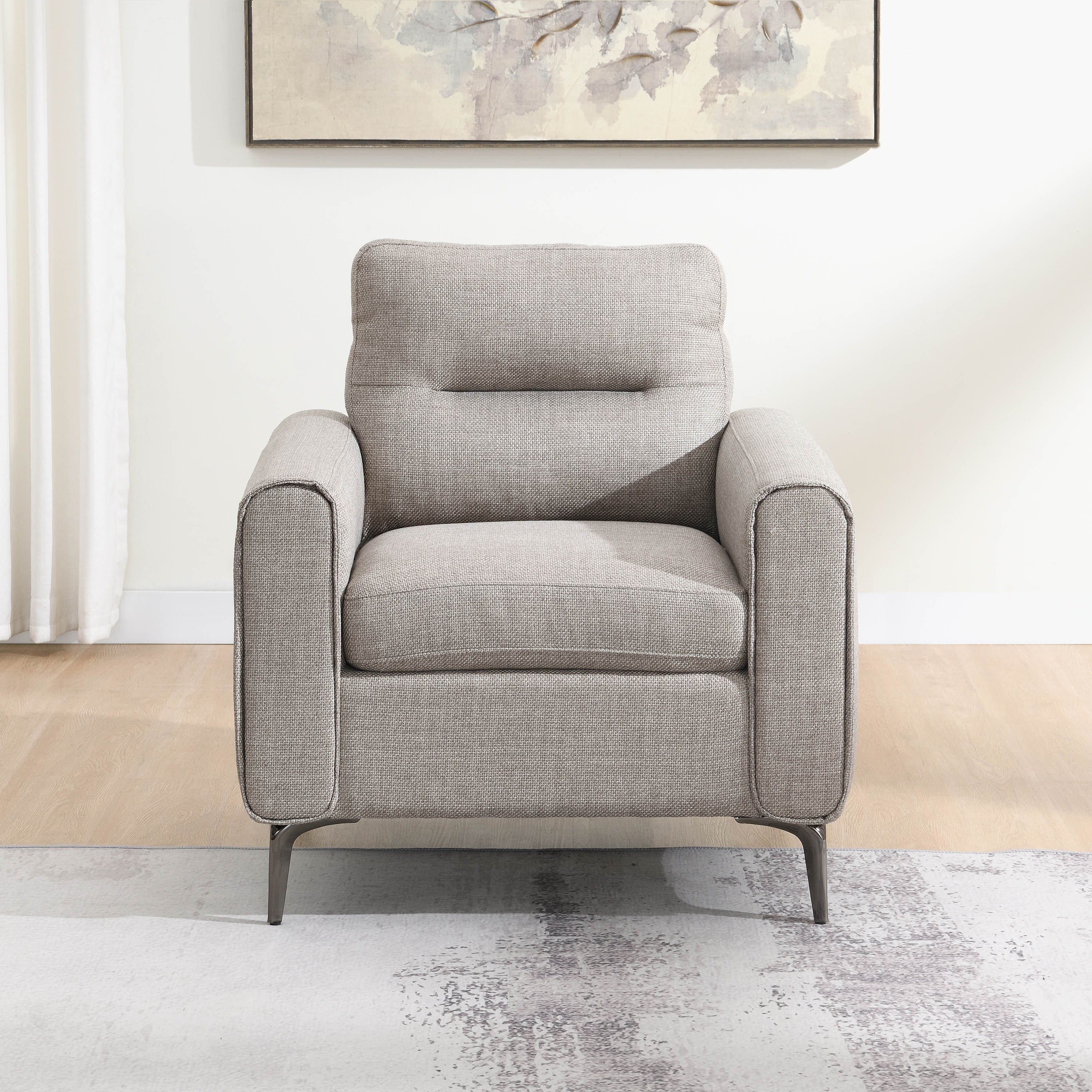 Movo Velora Armchair Fabric Sofa-hbxlivingroom-sofasandarmchairs-sofas-image-2
