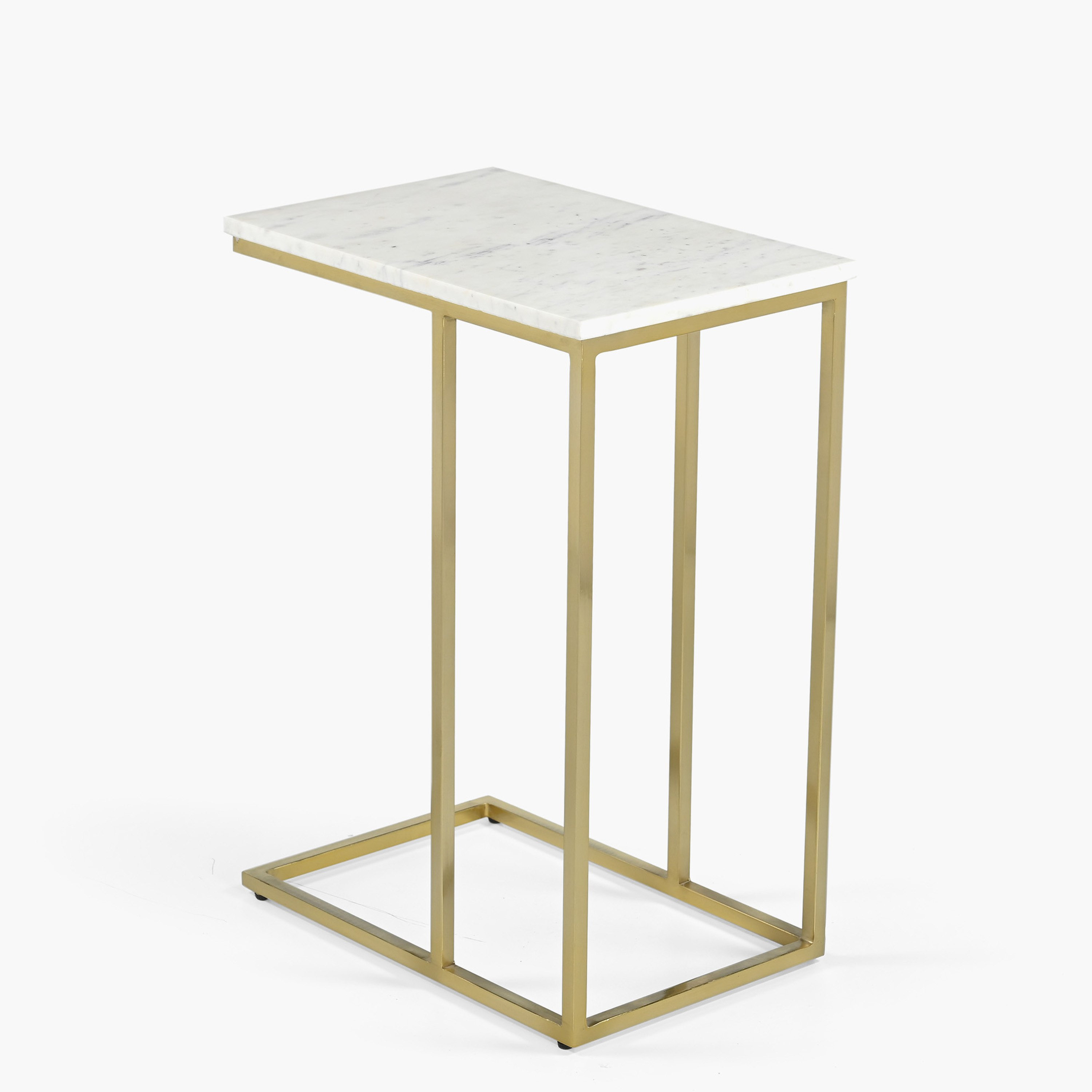 طاولة جانبية C بسطح رخام أصلي من كافون أفينيو-hbxfurniture-livingroom-endtables-image-3