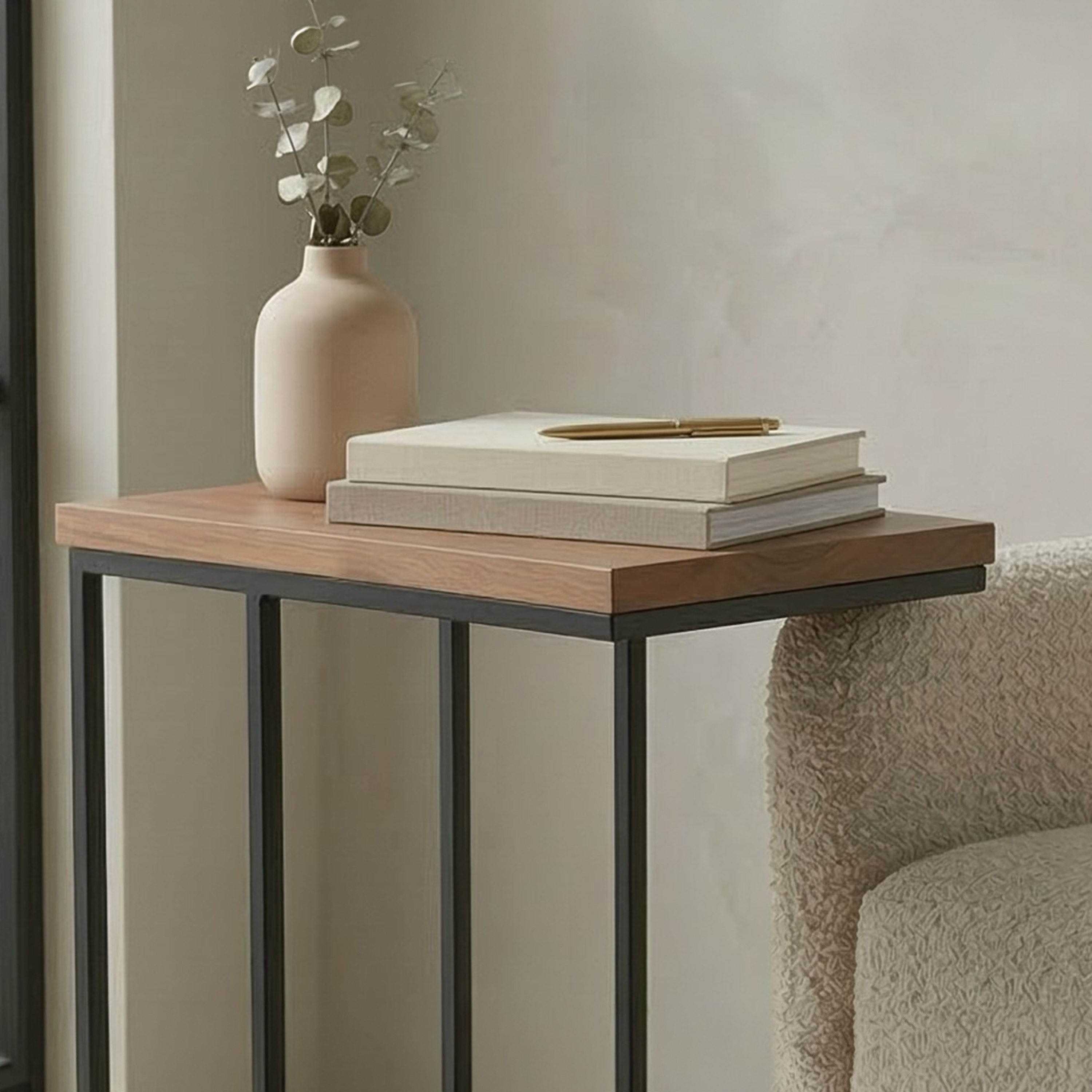 Cavon Avenue Solid Wood Top C Table-hbxfurniture-livingroom-endtables-image-2