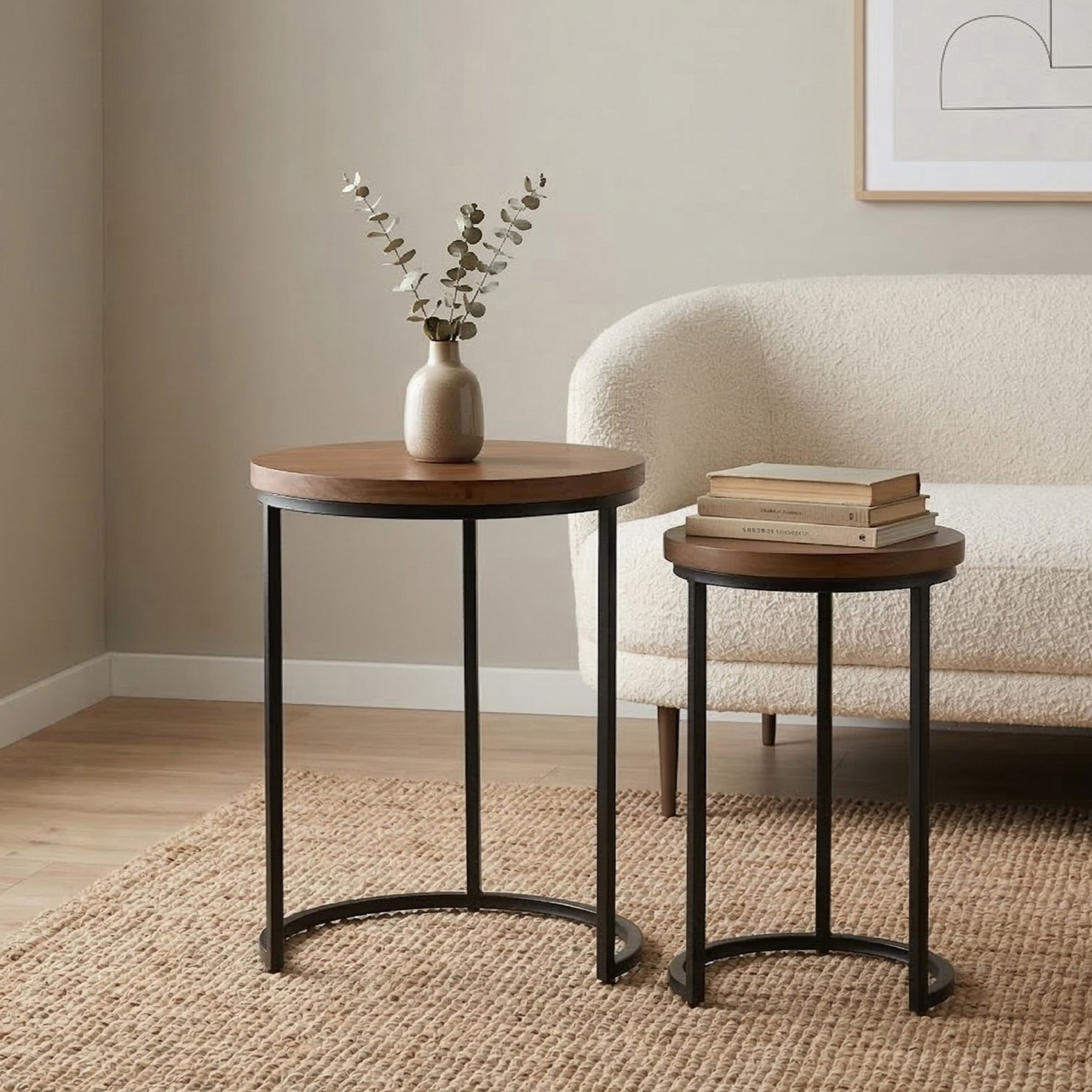 Cavon Portia Solid Wood Top Nest of Tables - Set of 2-hbxfurniture-livingroom-nestingtables-image-2