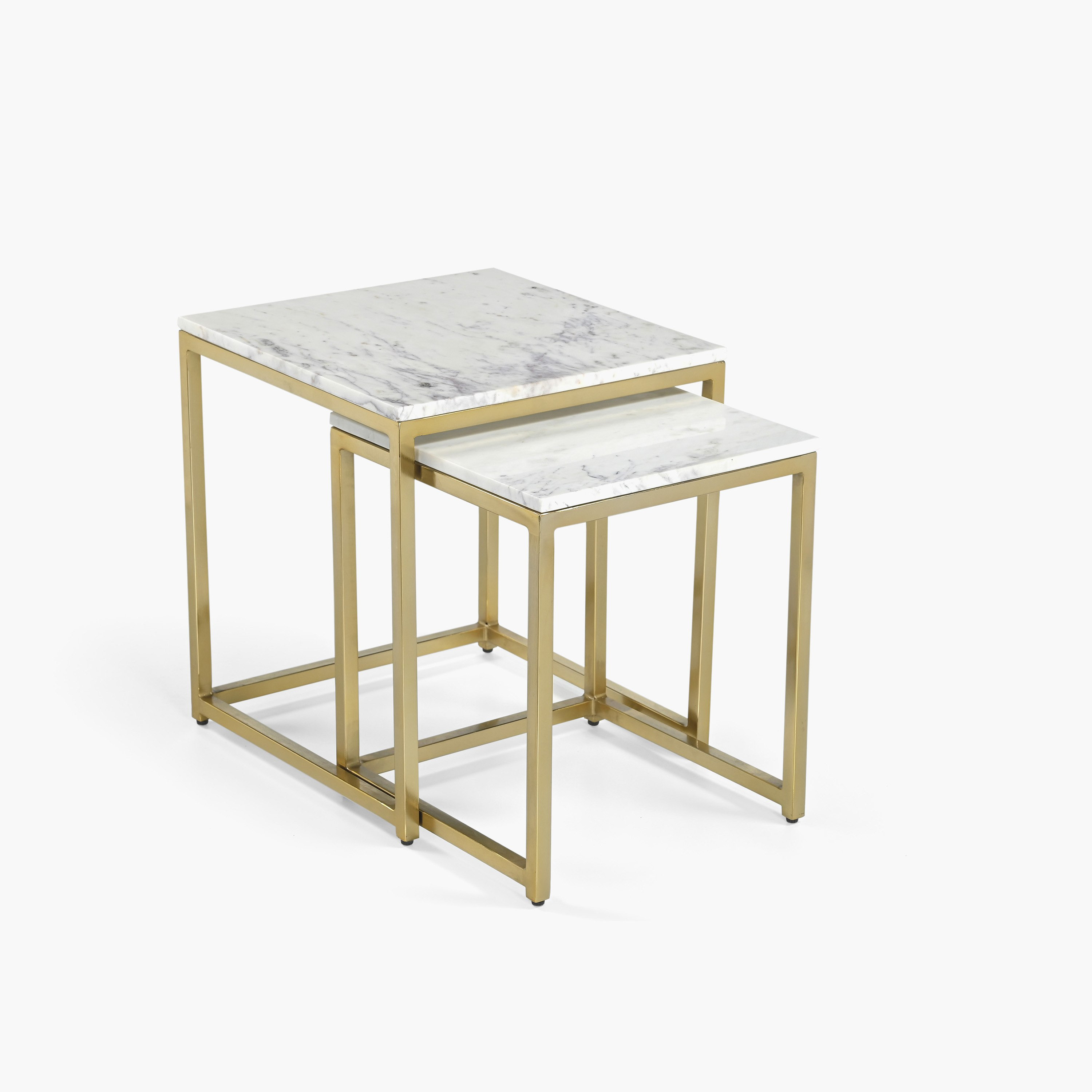 Cavon Vista Genuine Marble Top Nest of Tables - Set of 2-hbxfurniture-livingroom-nestingtables-image-4
