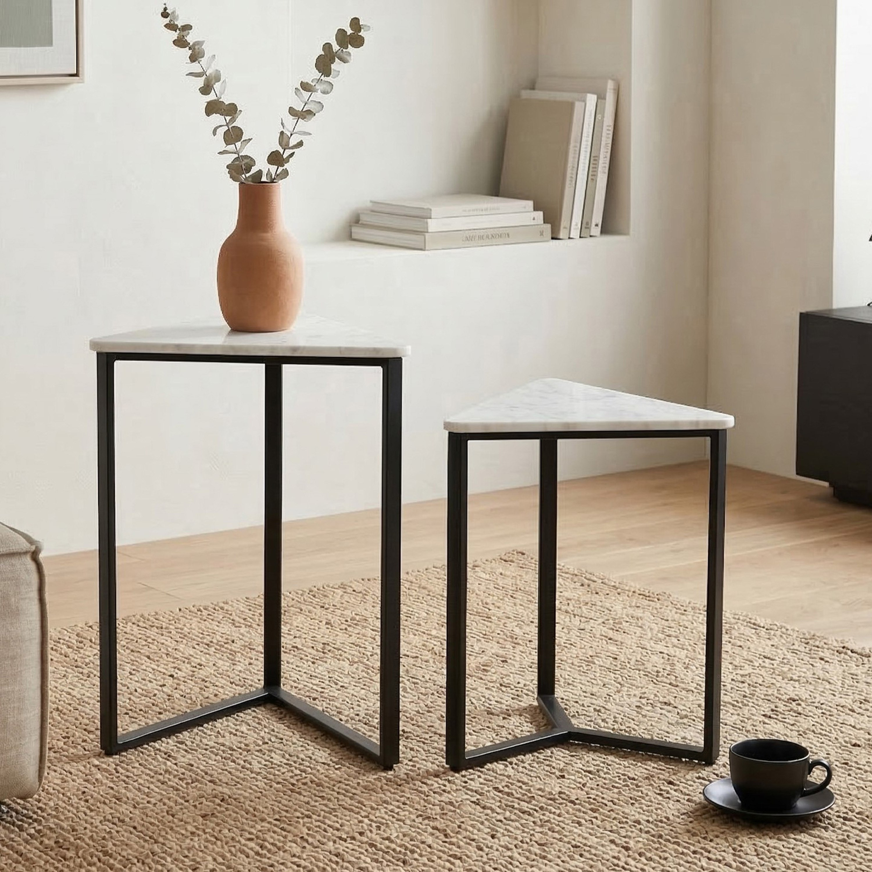 Cavon Trio Genuine Marble Top Nest of Tables - Set of 2-hbxfurniture-livingroom-nestingtables-image-2