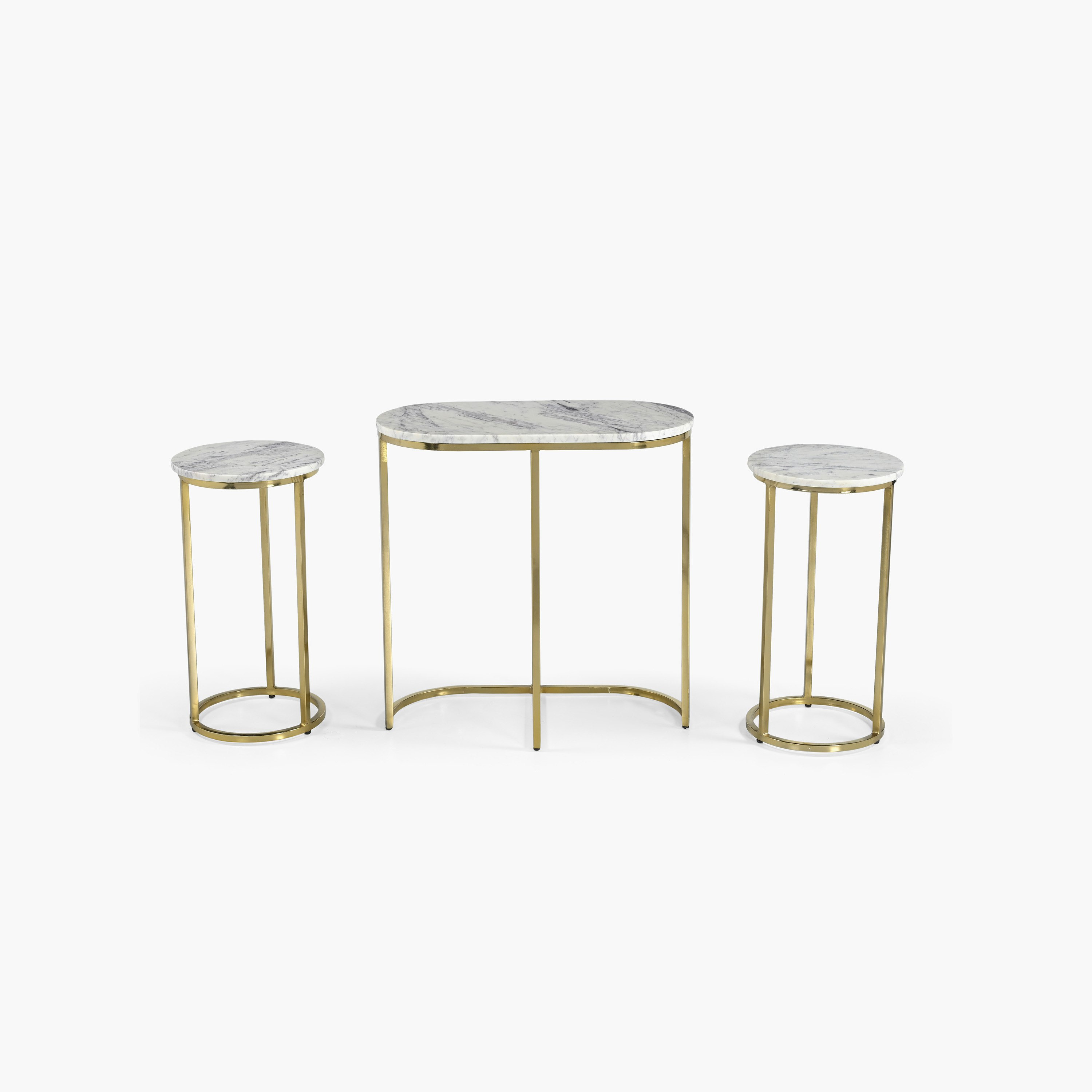 Cavon Kells Genuine Marble Top Nest of Tables - Set of 3-hbxfurniture-livingroom-nestingtables-image-3