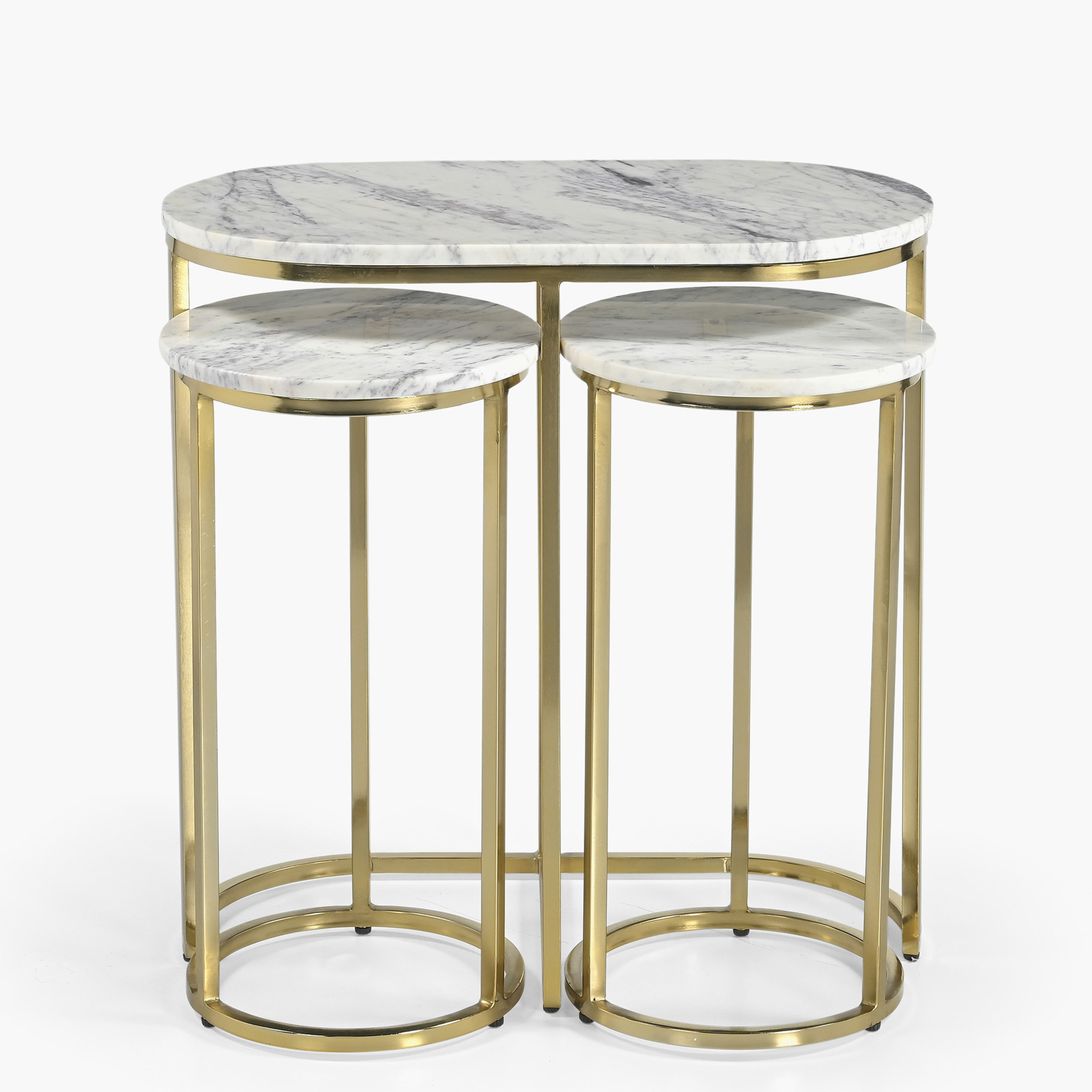 Cavon Kells Genuine Marble Top Nest of Tables - Set of 3-hbxfurniture-livingroom-nestingtables-image-4