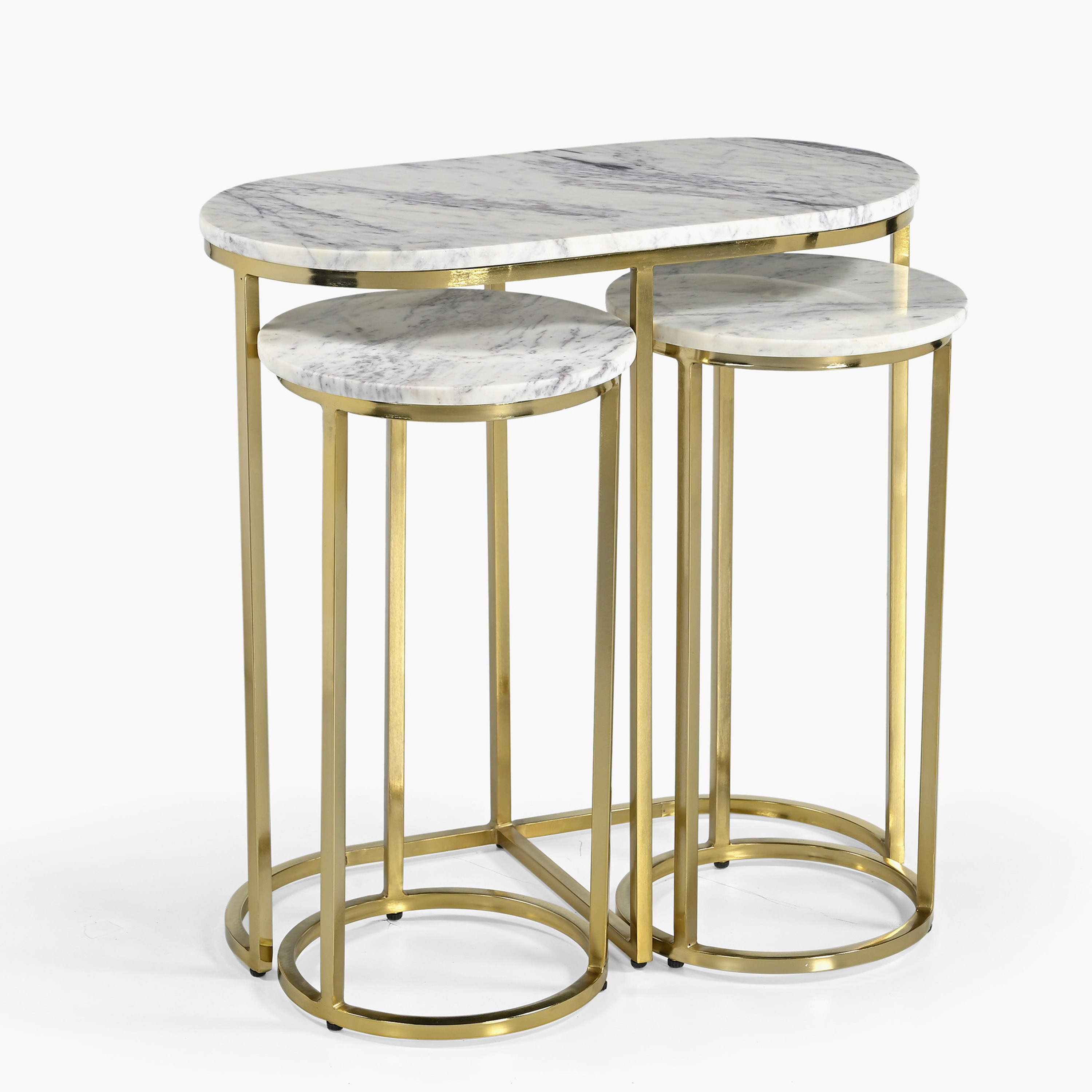 Cavon Kells Genuine Marble Top Nest of Tables - Set of 3-hbxfurniture-livingroom-nestingtables-image-5