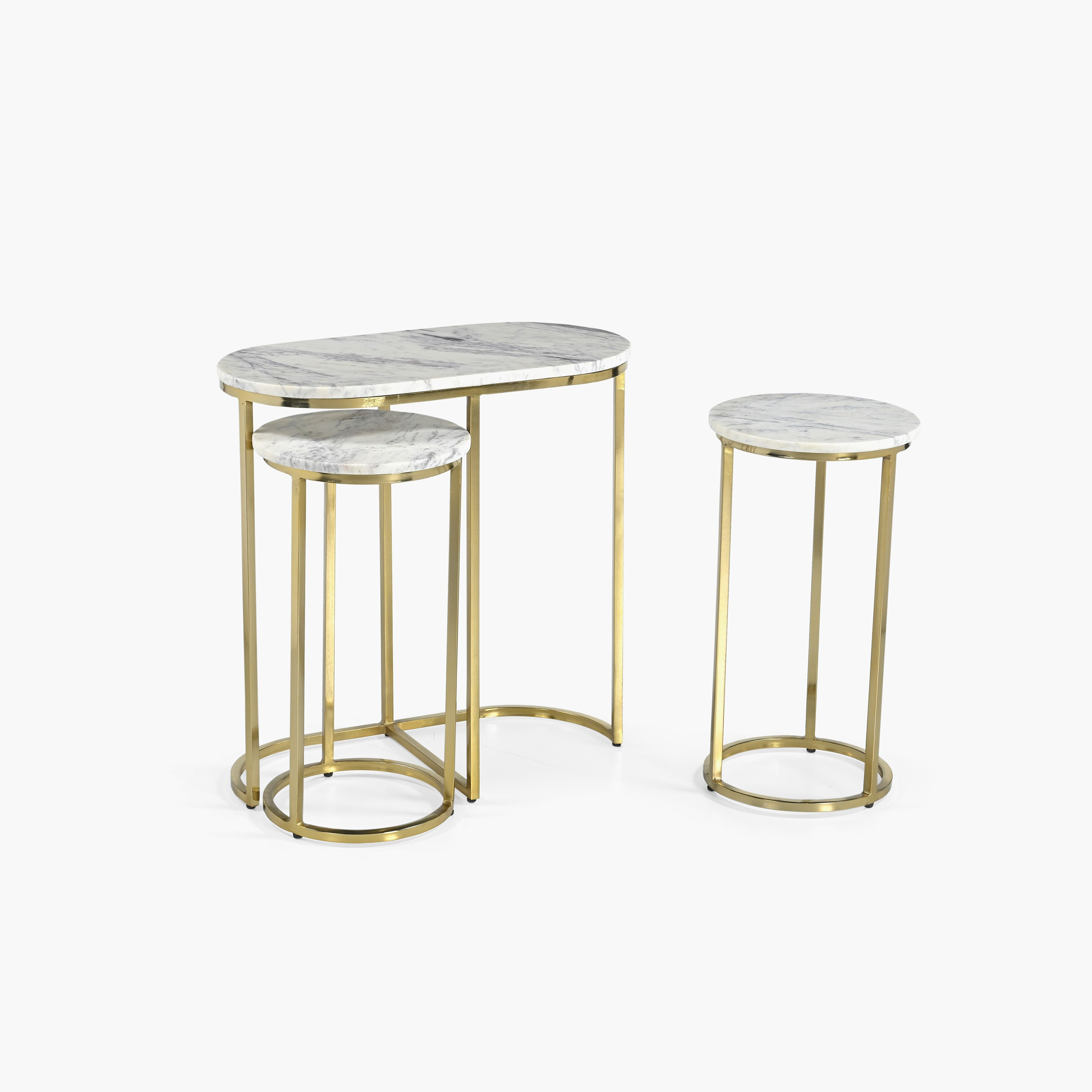 Cavon Kells Genuine Marble Top Nest of Tables - Set of 3-hbxfurniture-livingroom-nestingtables-image-6
