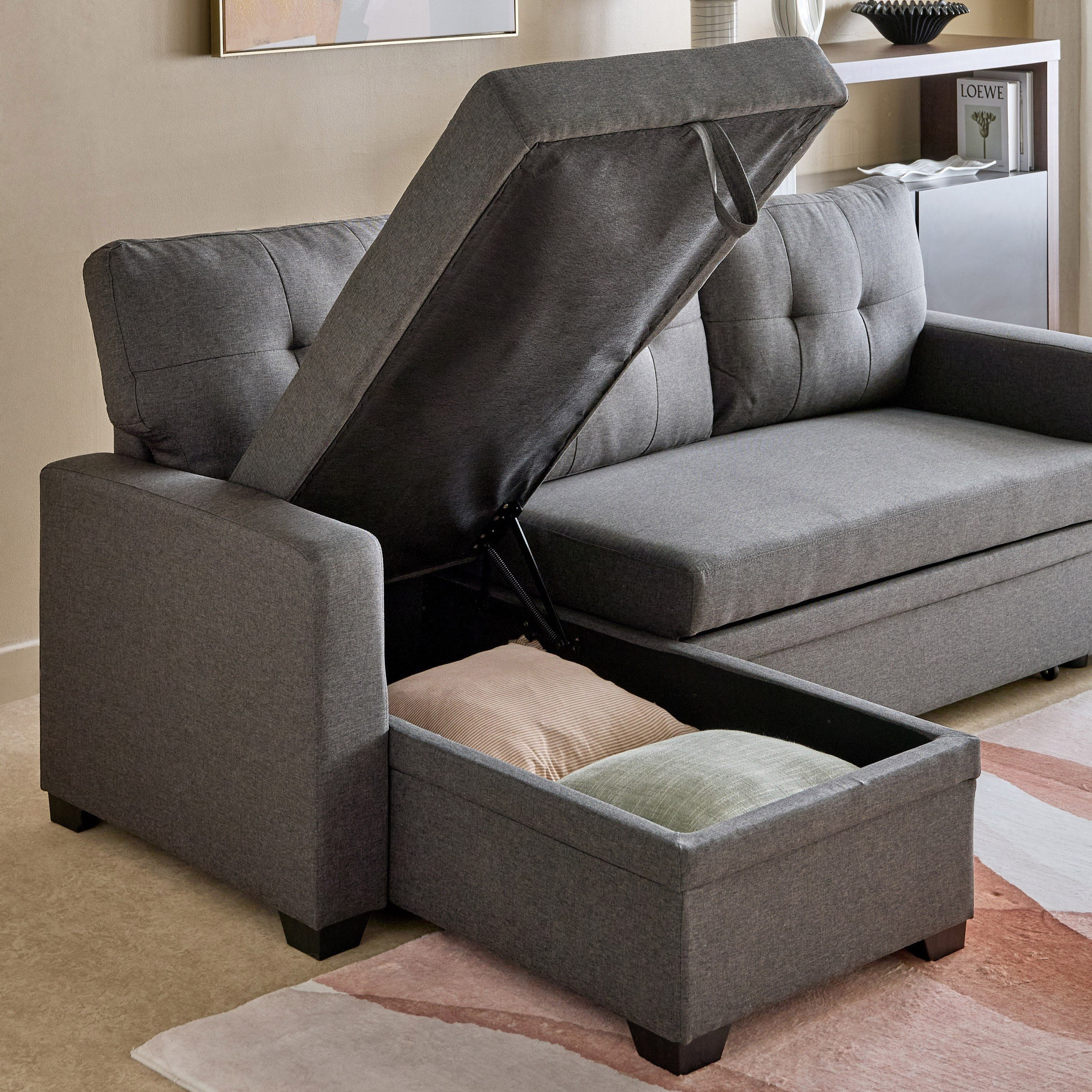 Neo 3-Seater Reversible Corner Sofa with Pullout Sofa Bed and Chaise Storage-hbxfurniture-sofasandarmchairs-sofabeds-image-10