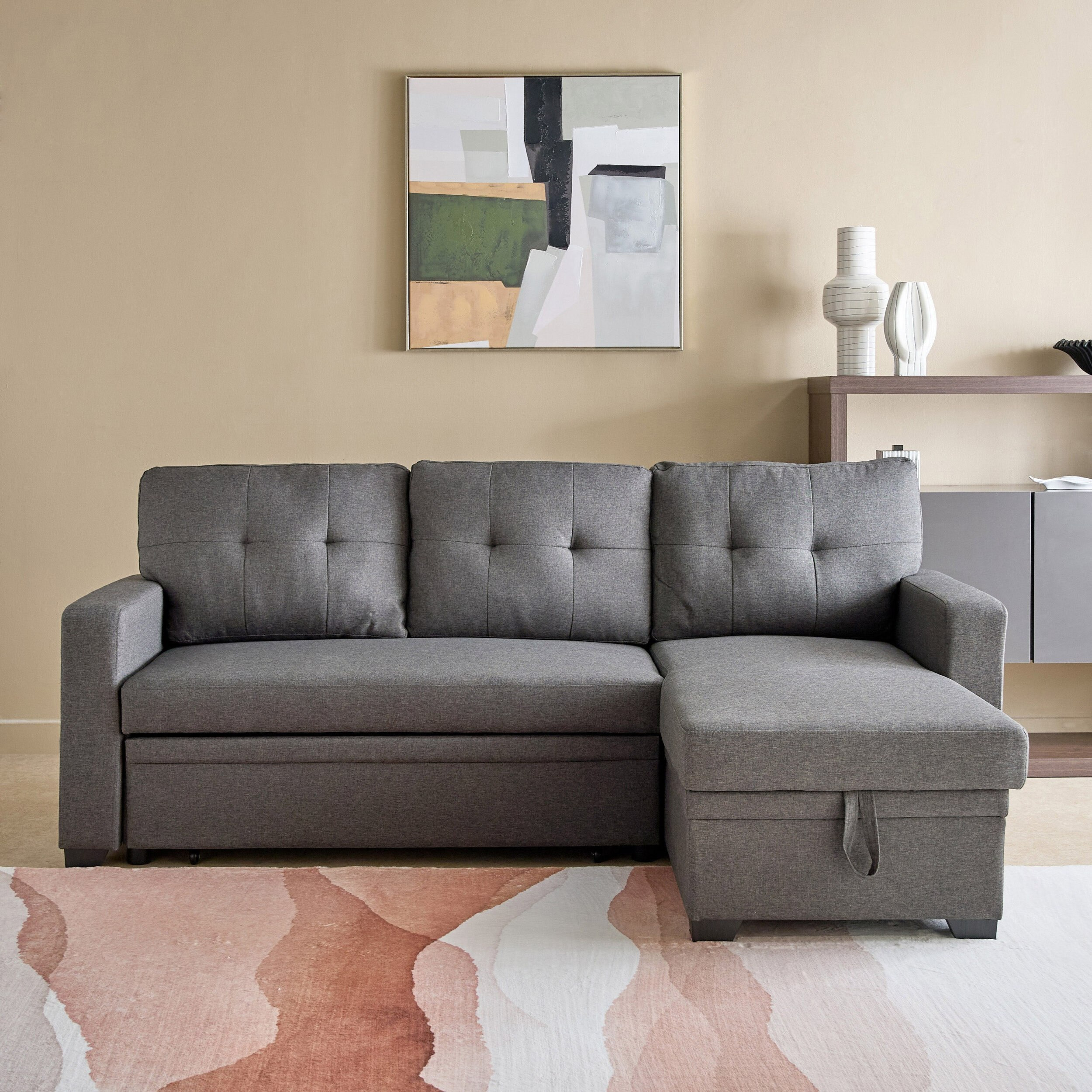 Neo 3-Seater Reversible Corner Sofa with Pullout Sofa Bed and Chaise Storage-hbxfurniture-sofasandarmchairs-sofabeds-image-5