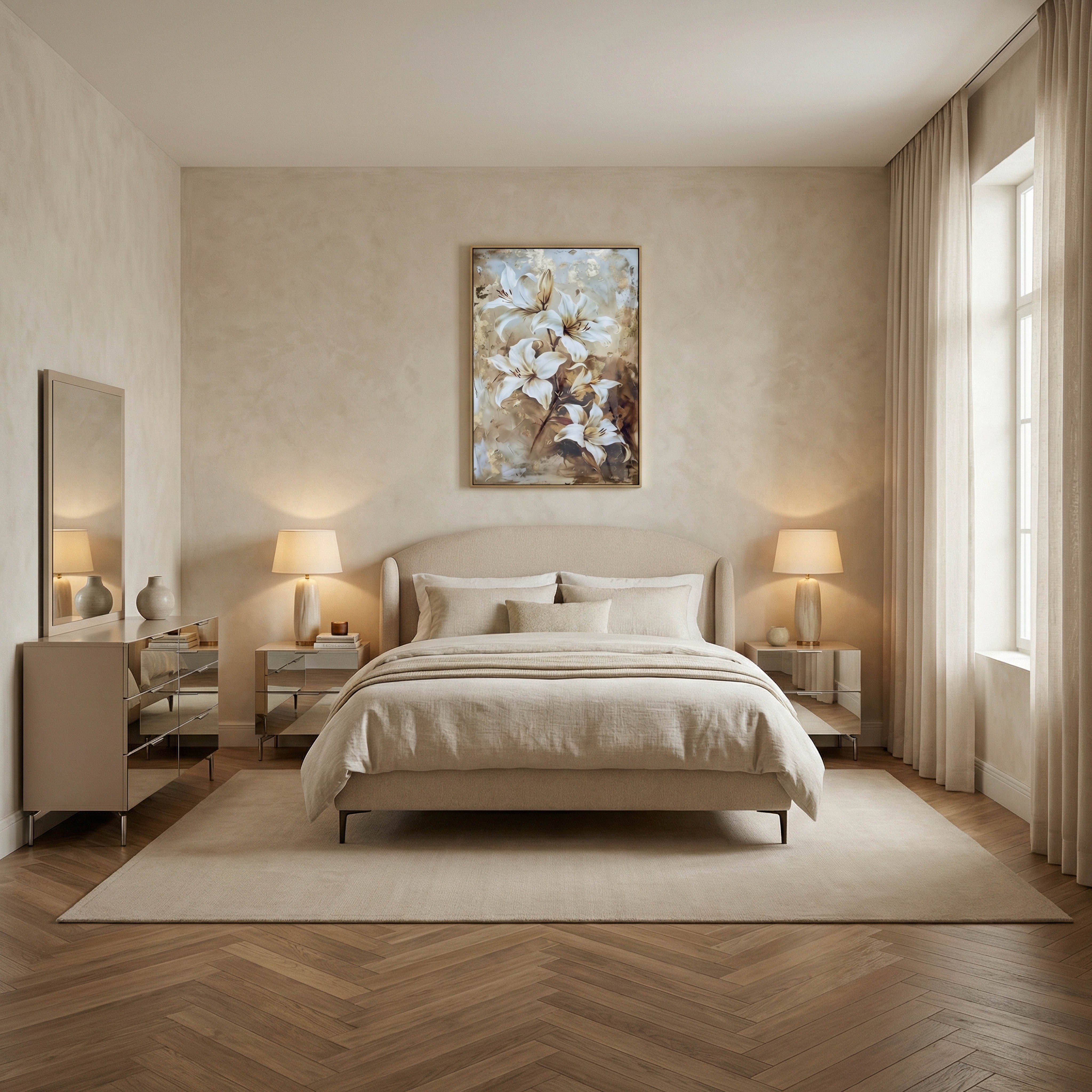 سرير كينج منجد دونا من مارويل - 180x200 سم-hbxfurniture-bedsandbedsets-beds-king-image-4