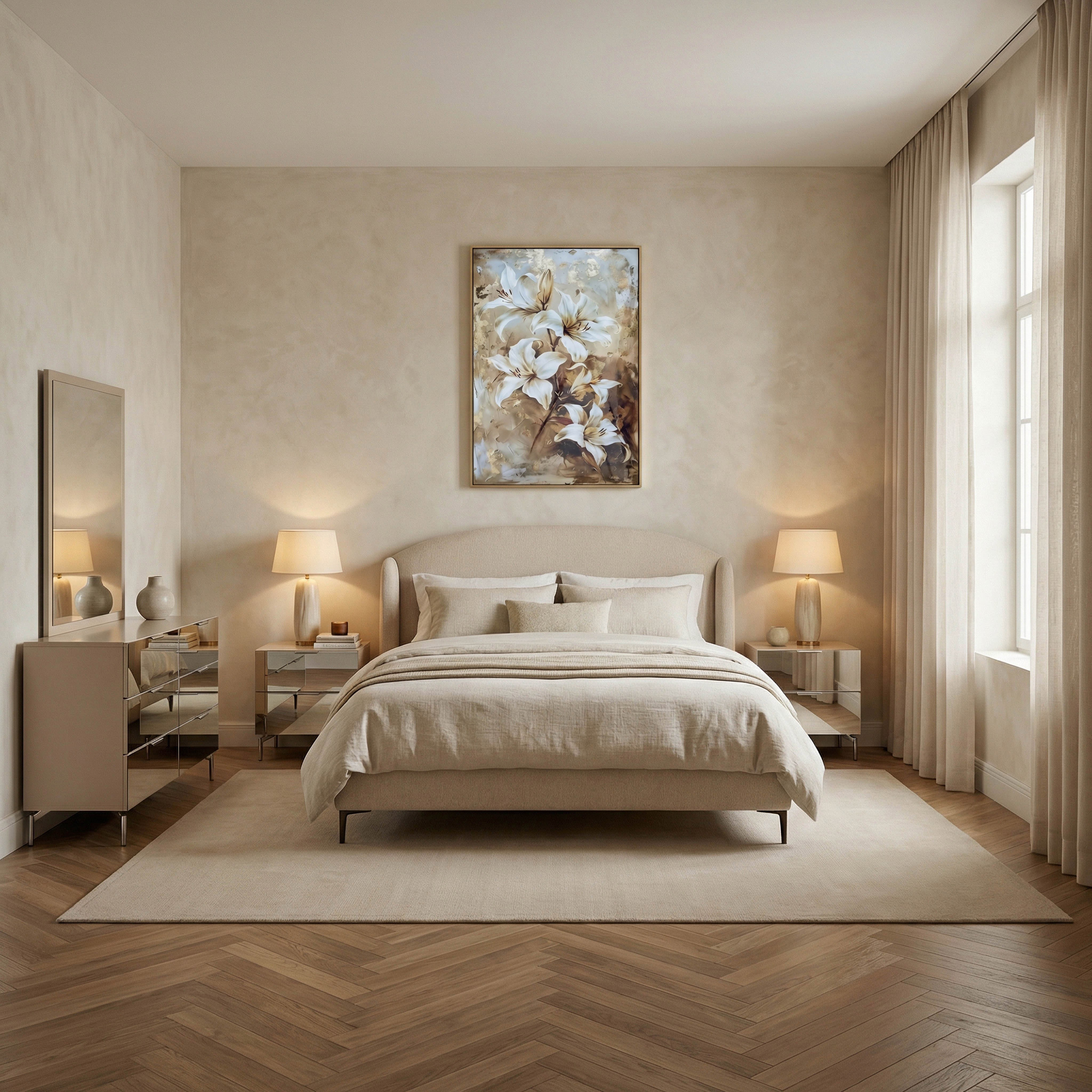 Marwell Dona Upholstered Super King Bed - 200x200 cm-hbxbedroom-bedsandbedsets-beds-superking-image-4