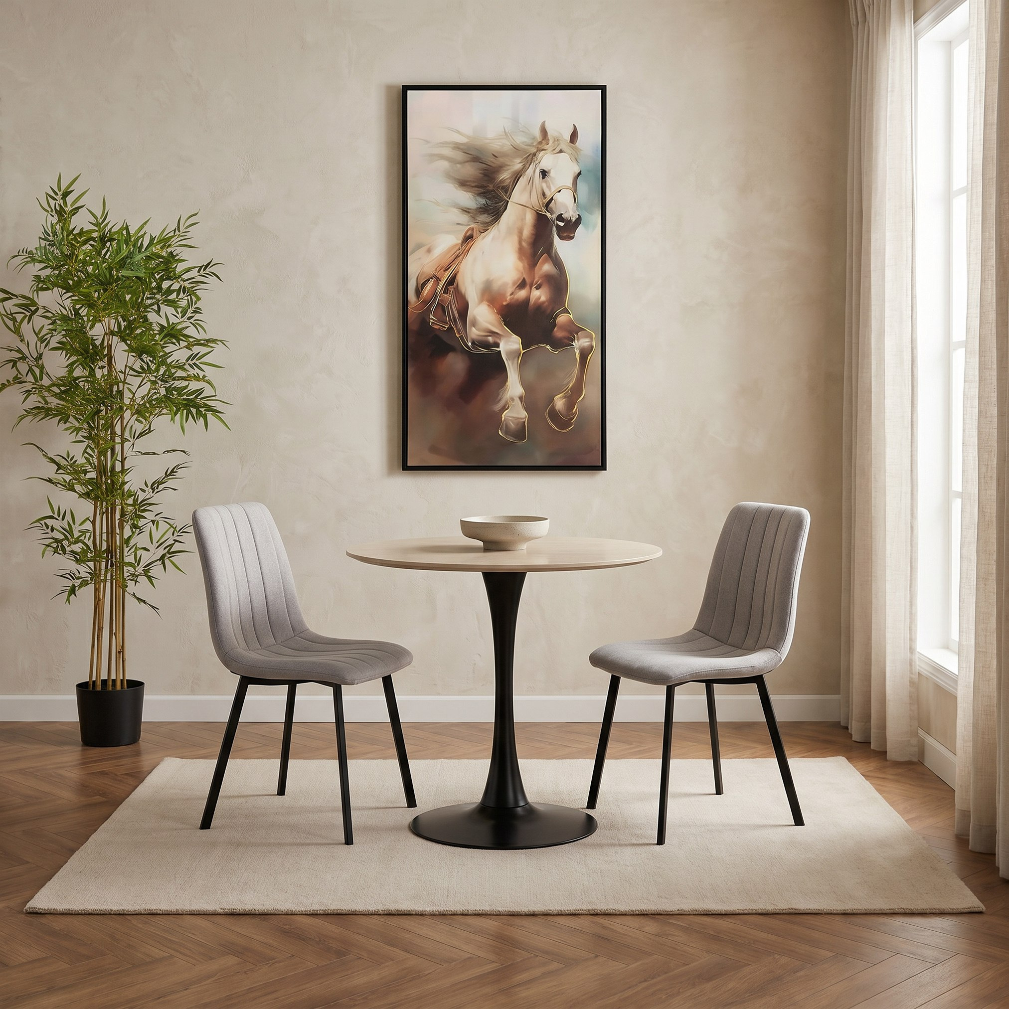 طاولة سفرة مستديرة من الحجر الملبّد لمقعدين من إلفيس-hbxdiningroom-diningtablesandsets-diningtables-twoseater-image-6