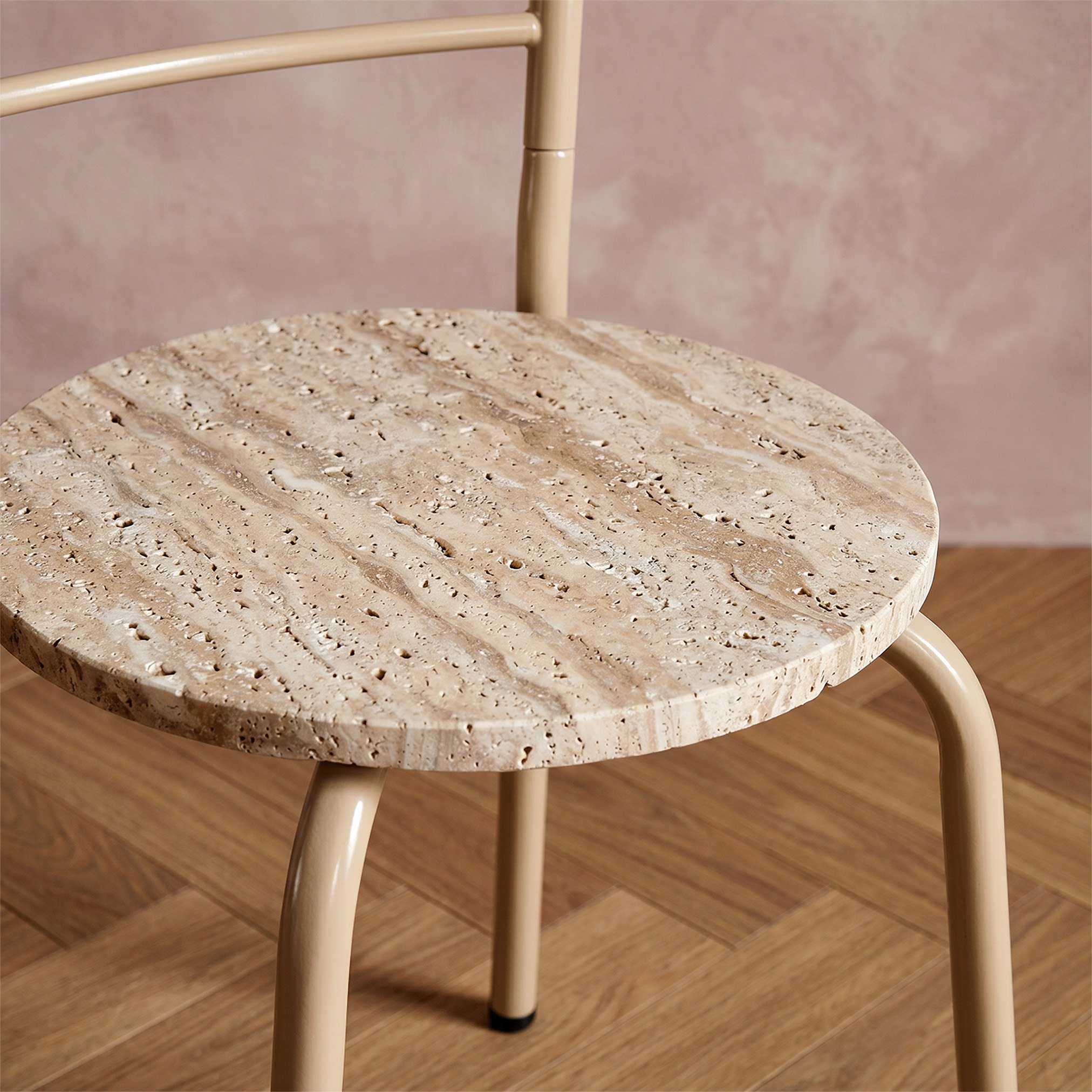 طقم طاولة سفرة ترافيرتين مستديرة 4 مقاعد نينا من موفو-hbxdiningroom-diningtablesandsets-diningsets-fourseater-image-6