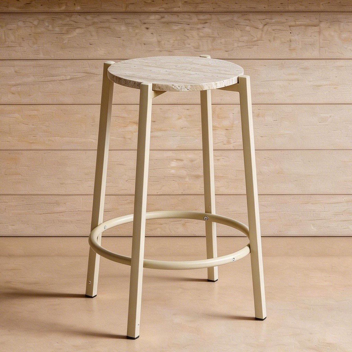 Movo Elga 4-Seater Round Travertine Dining Set-hbxdiningroom-diningtablesandsets-diningsets-fourseater-image-3