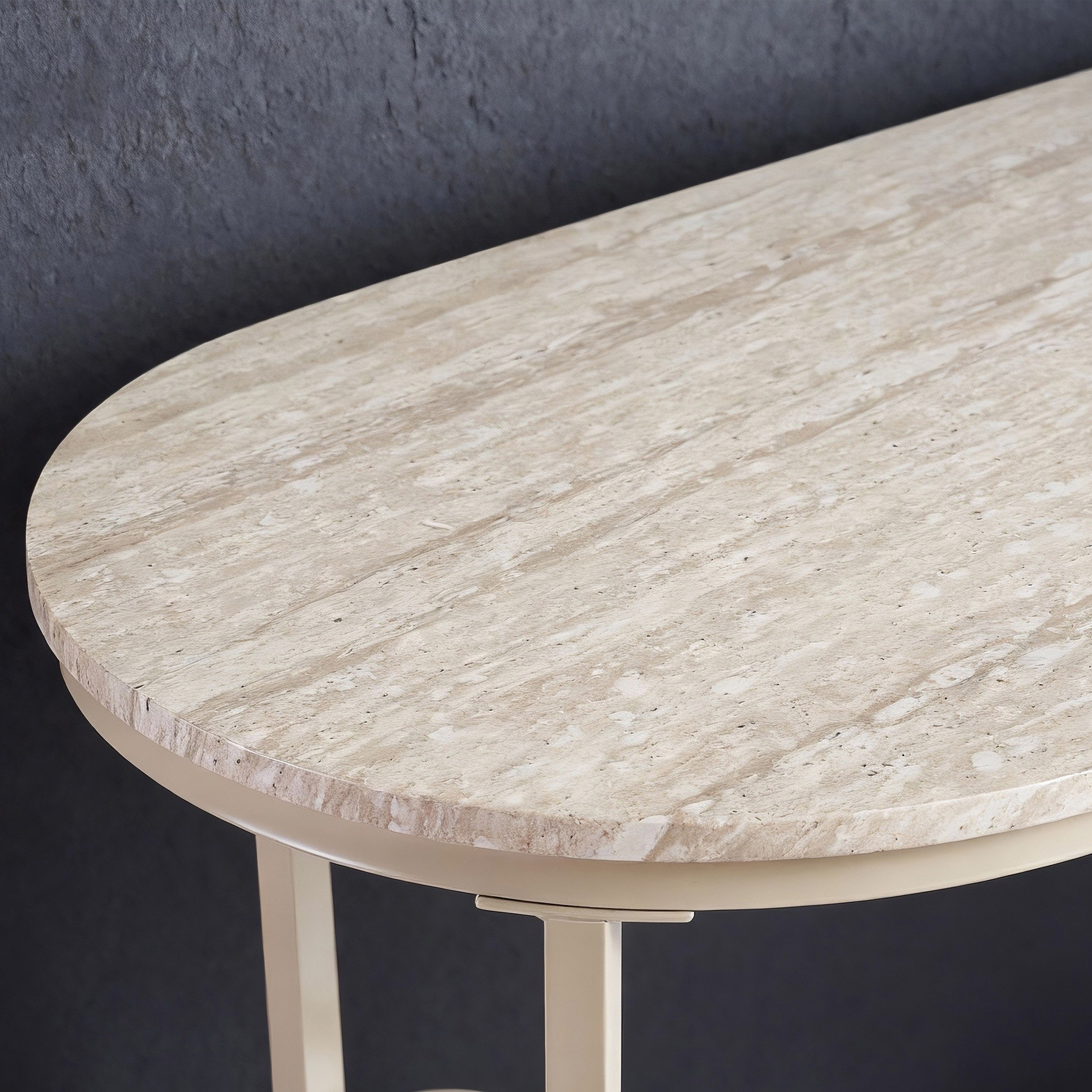 Movo Jazz 2-Seater Travertine High Table Set-hbxfurniture-diningtablesandsets-diningsets-twoseater-image-2