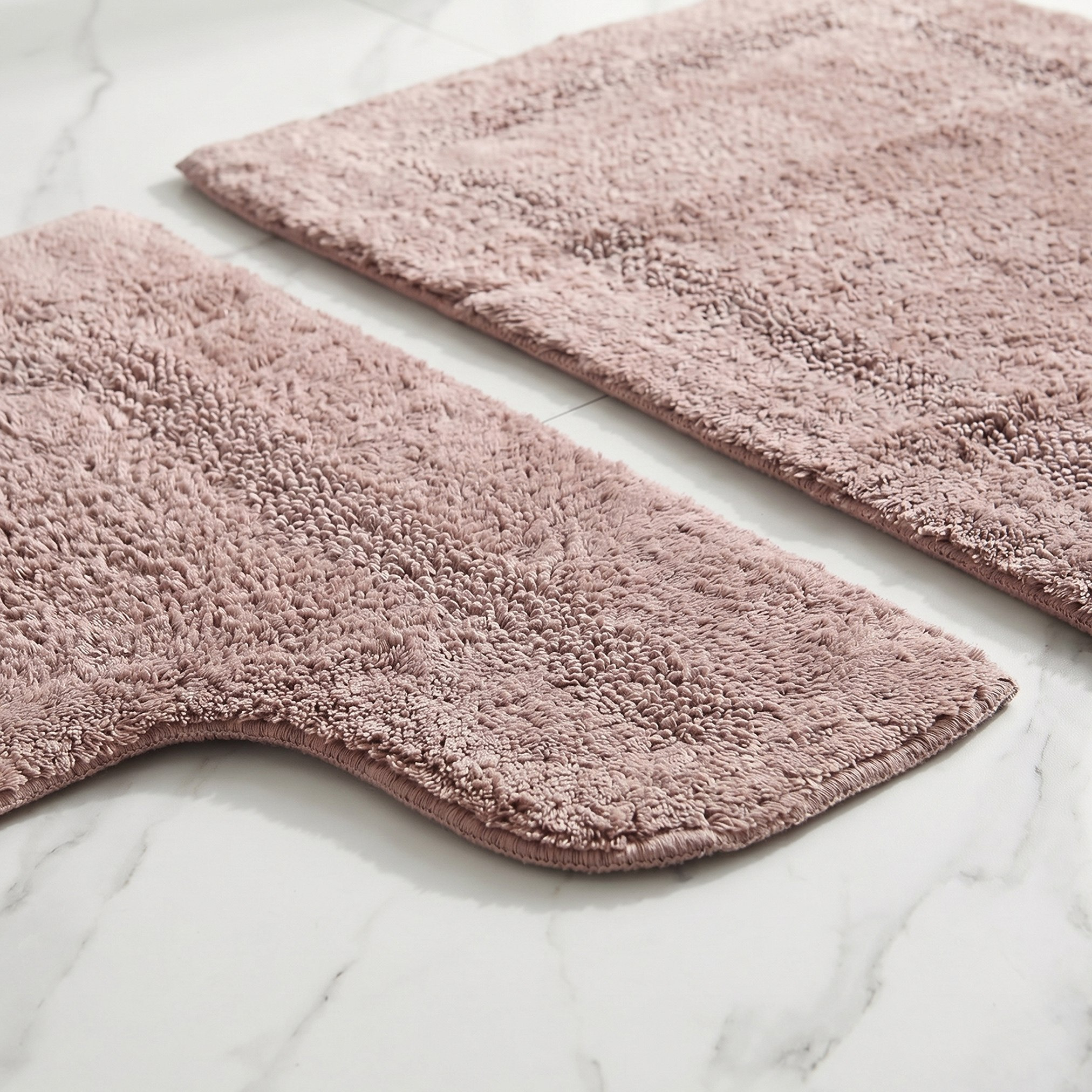 Atlanta 2-Piece Solid Cotton Bath Mat Set - 50x80 cm and 45x50 cm-hbxbedroom-floorcoverings-bathmats-image-2