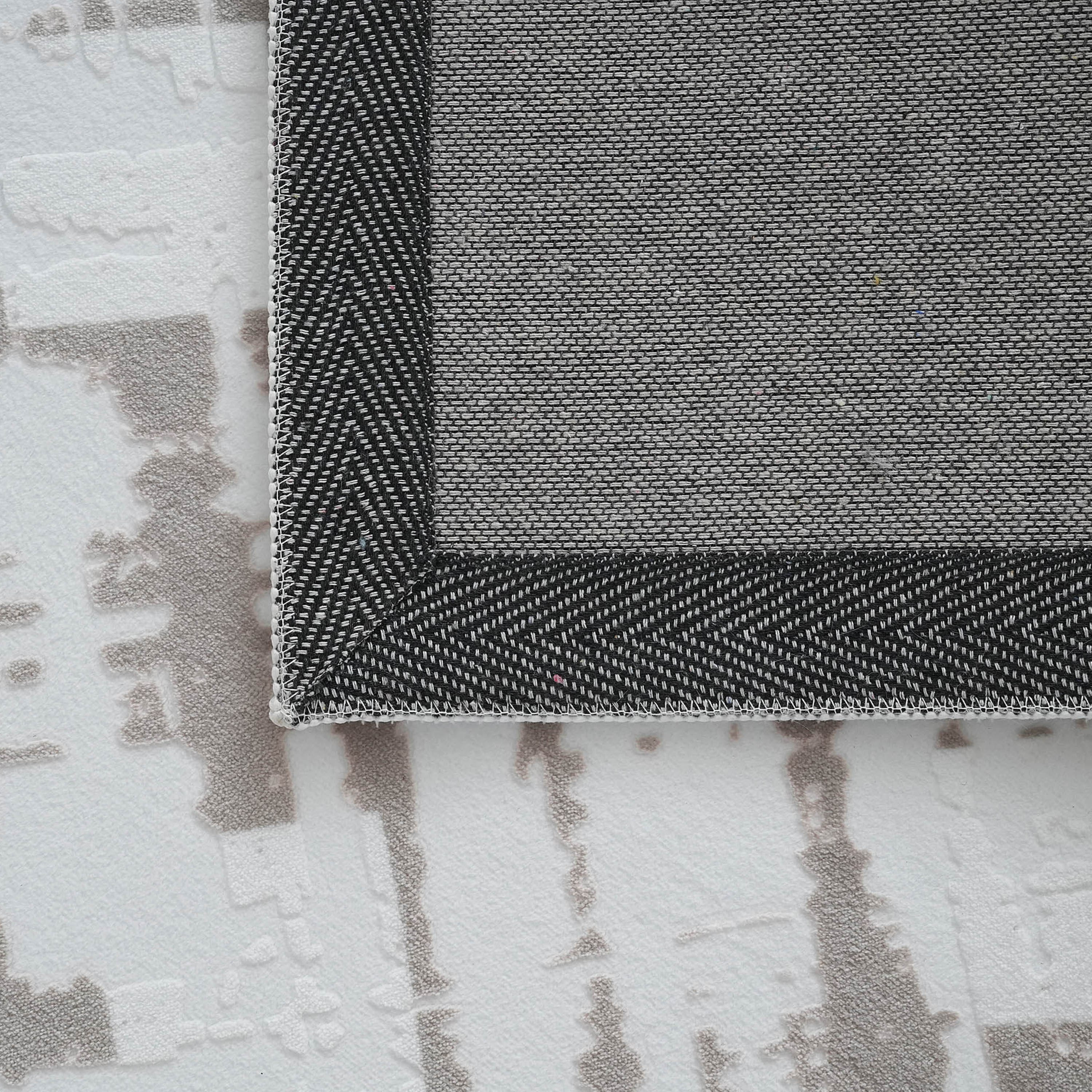 Ontario Dimo Stripes Printed Flannel Rug - 110x160 cm-hbxdecorandfurnishings-floorcoverings-rugs-image-4