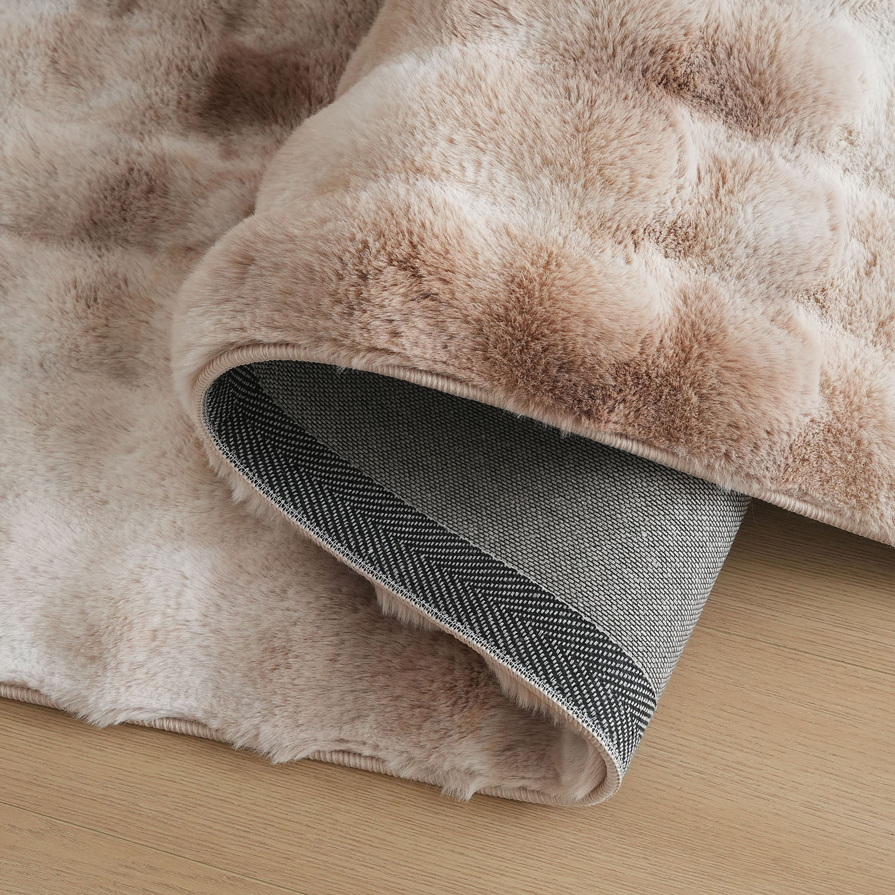 Timmy Bubble Rabbit Fur Printed Rug - 150x220 cm-hbxdecorandfurnishings-floorcoverings-rugs-image-3