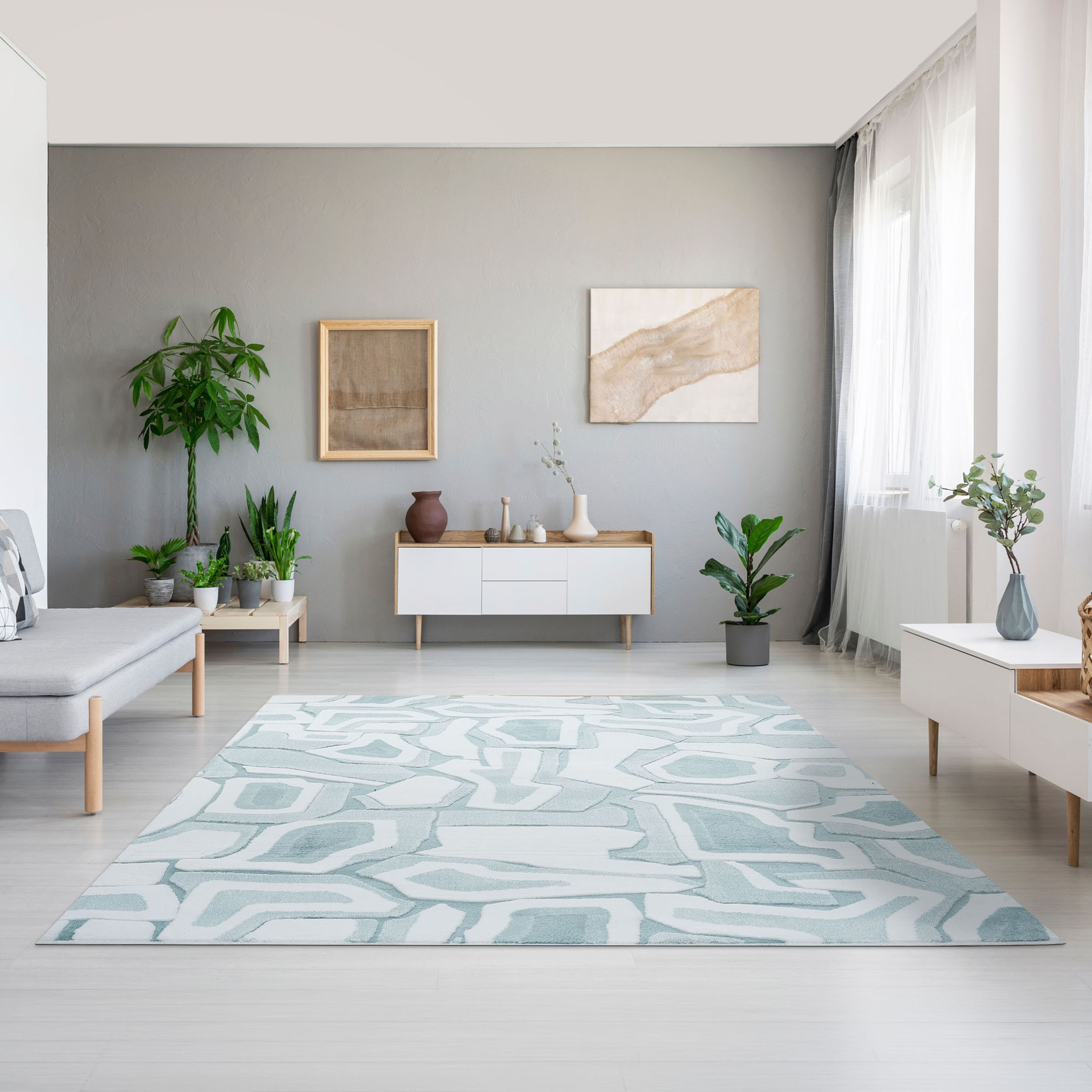 Ontario Arris Printed Flannel Rug - 200x300 cm-hbxdecorandfurnishings-floorcoverings-rugs-image-1