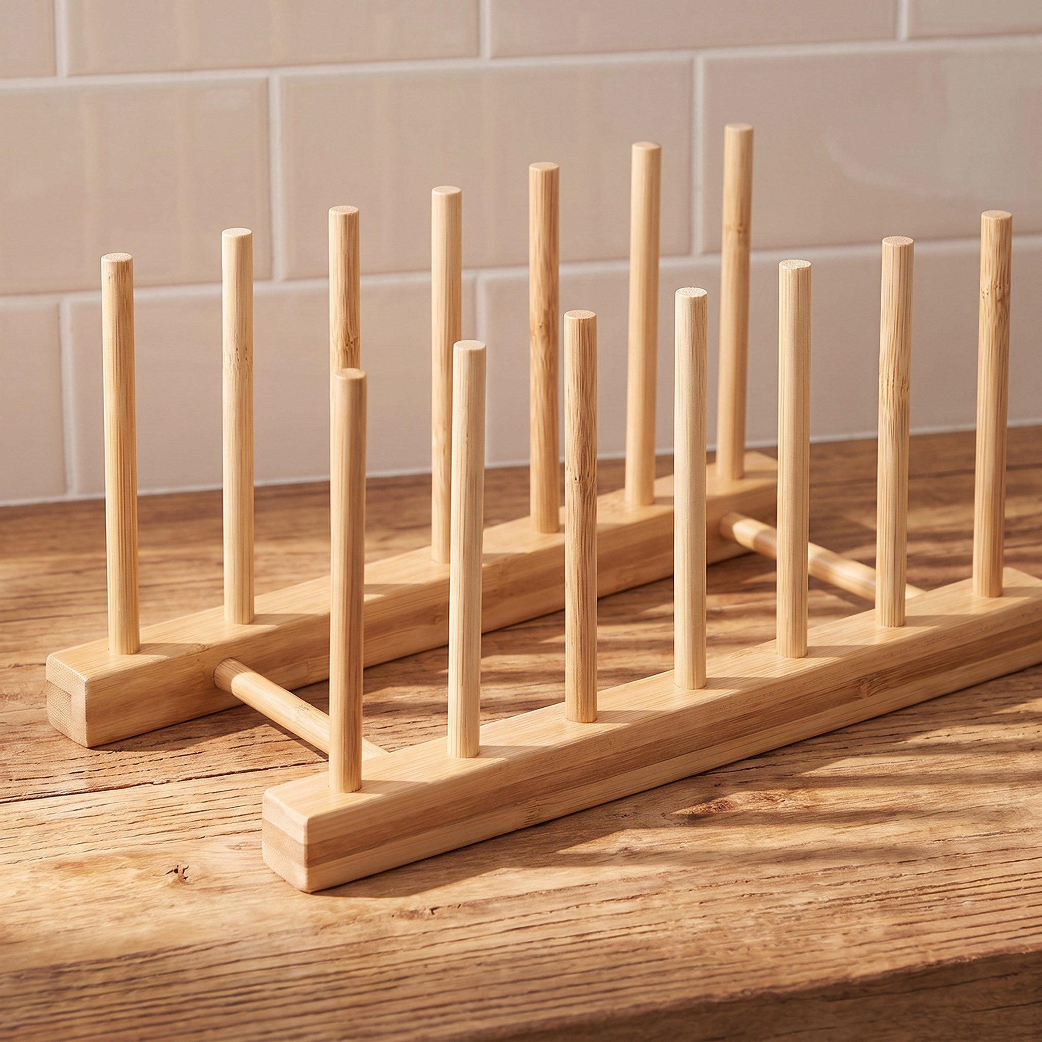 حامل صحون من الخيزران - 25 × 12 × 10.3 سم-hbxkitchen-kitchenware-kitchenaccessories-image-2