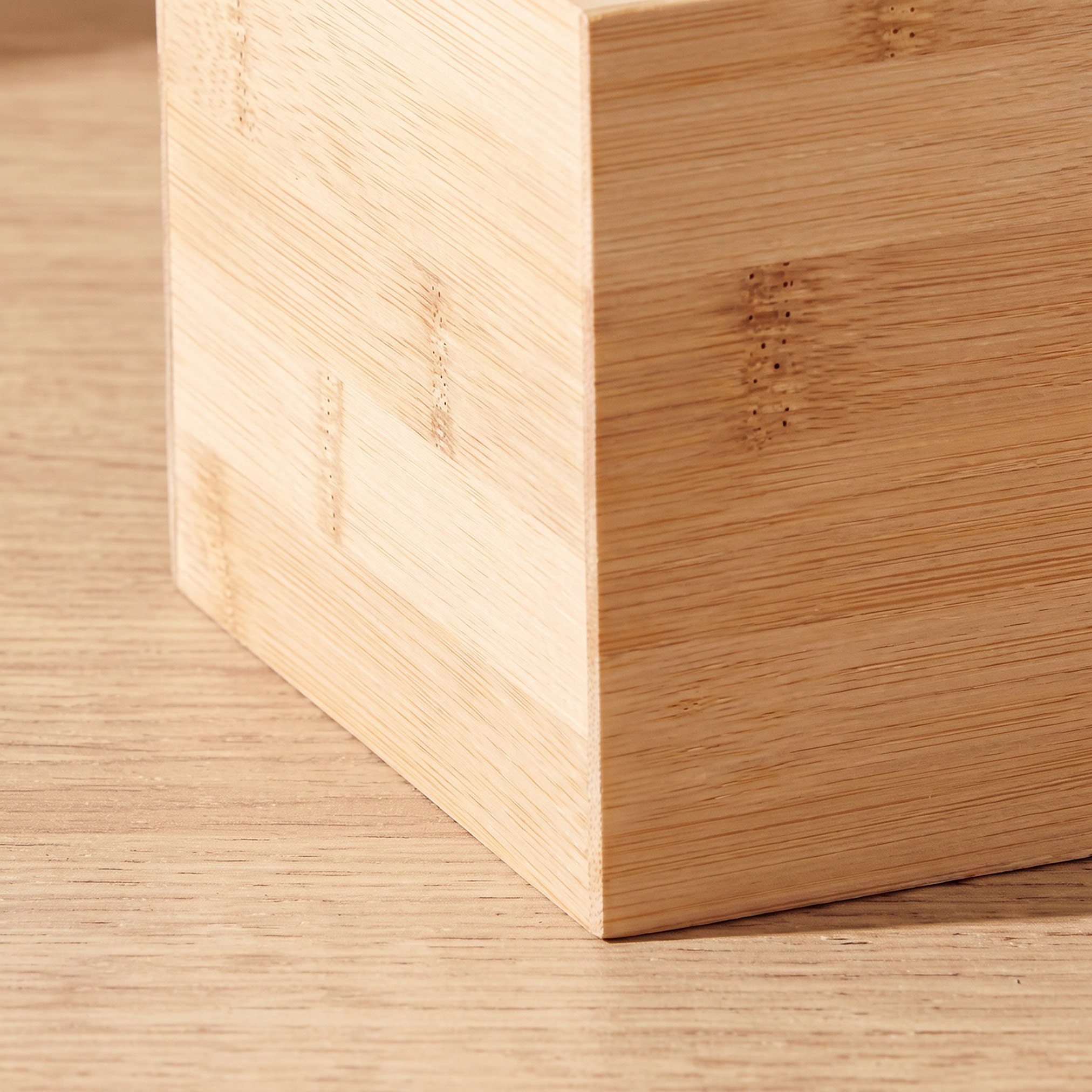حامل أدوات مائدة من الخيزران بمقبض - 20.5 × 14 × 13 سم-hbxkitchen-kitchenware-kitchenaccessories-image-3