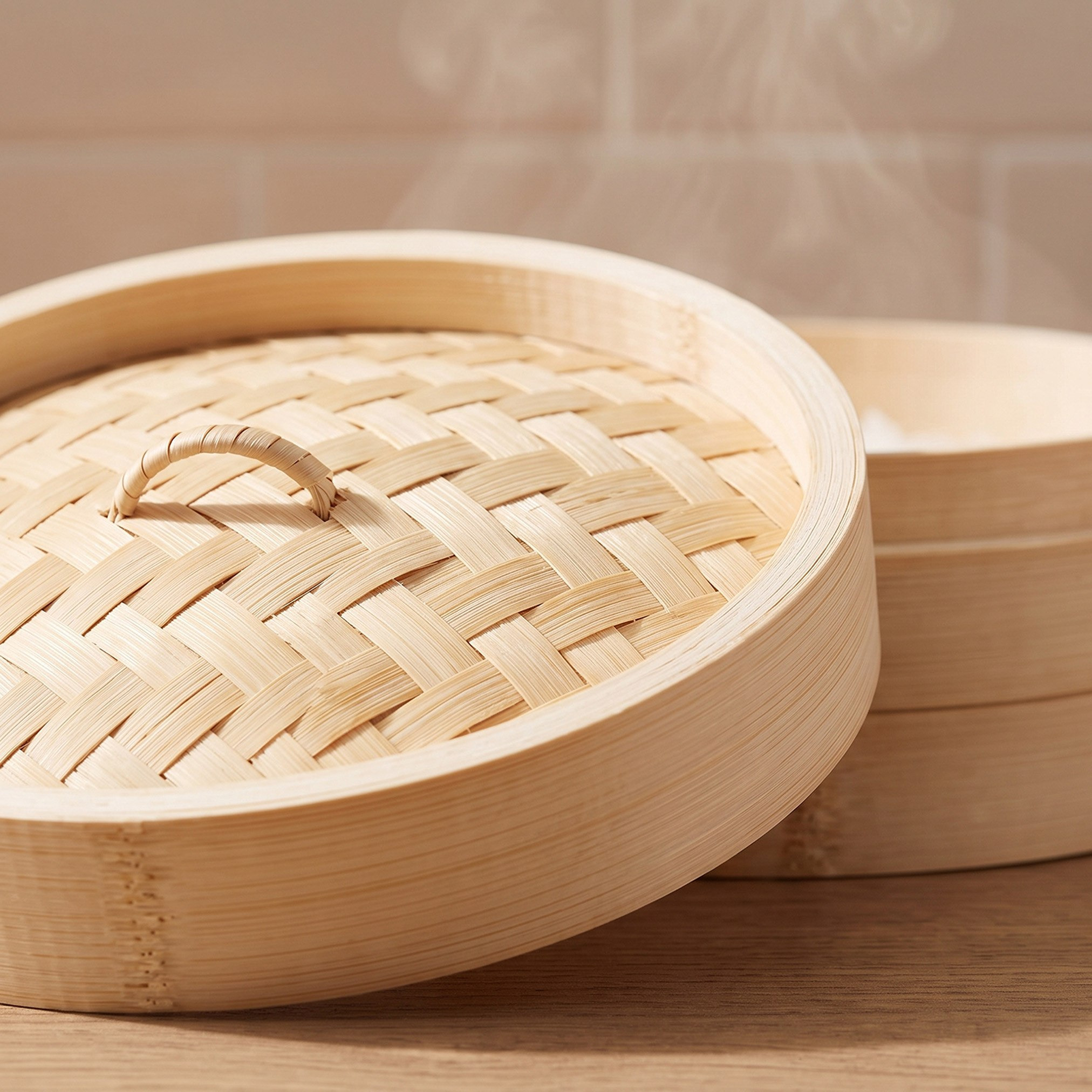 Bamboo 2-Tier Steamer - 14.5x18 cm-hbxhomeware-hbxkitchen-image-2
