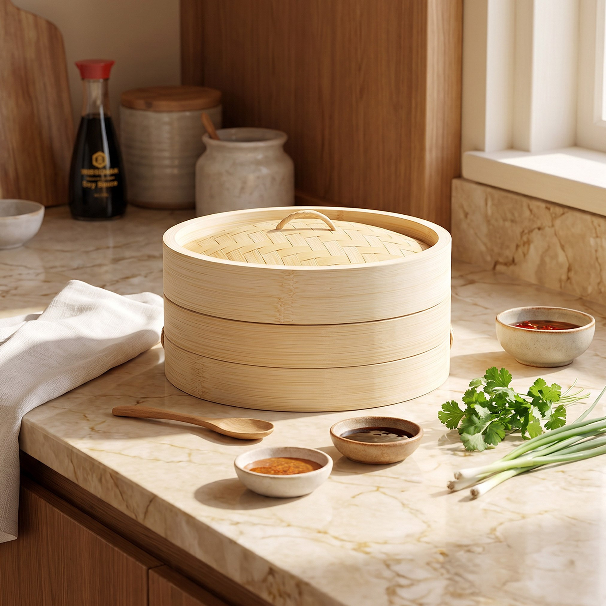 Bamboo 2-Tier Steamer - 14.5x18 cm-hbxhomeware-hbxkitchen-image-4