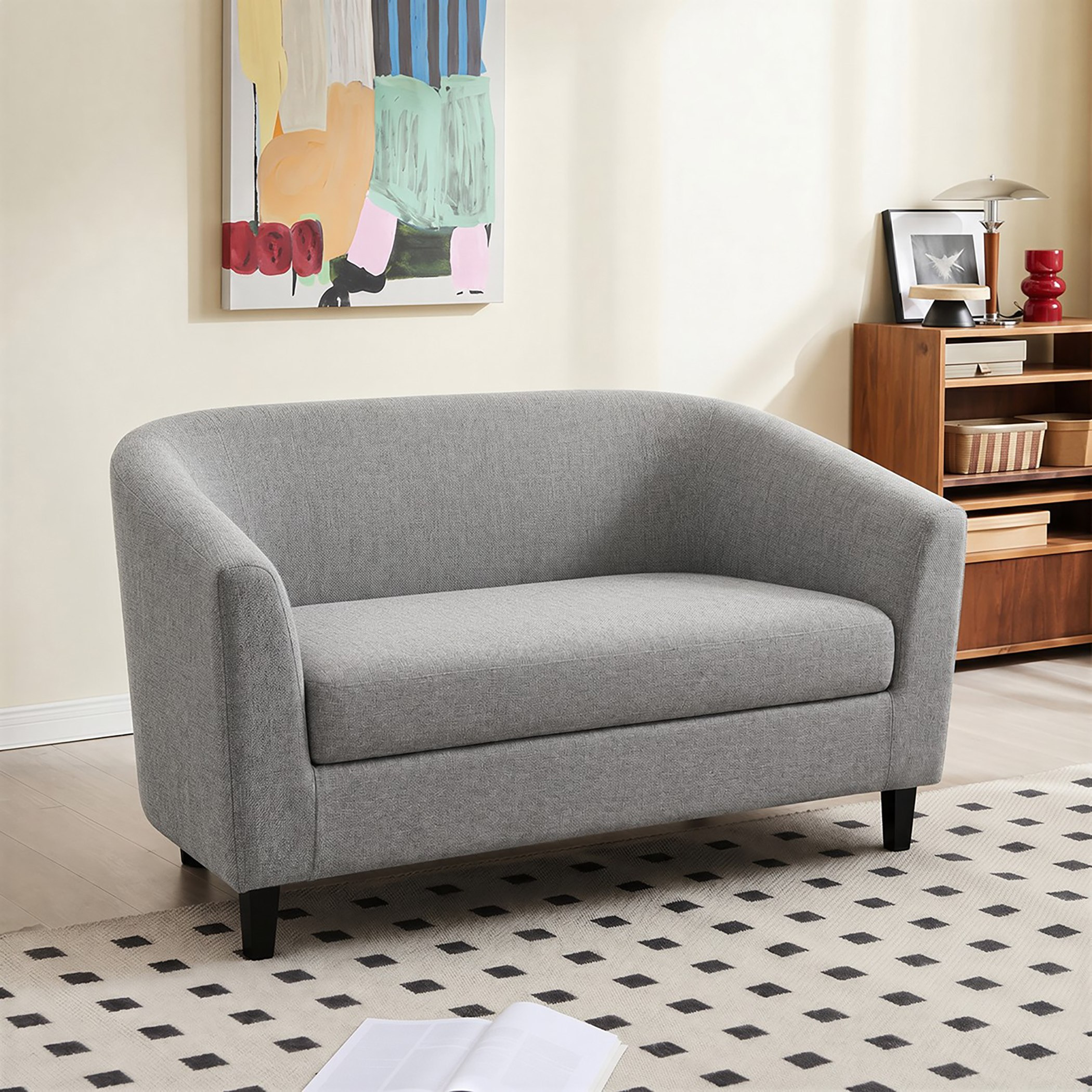 Movo Malmo 2-Seater Fabric Chair-hbxlivingroom-sofasandarmchairs-easychairs-image-2