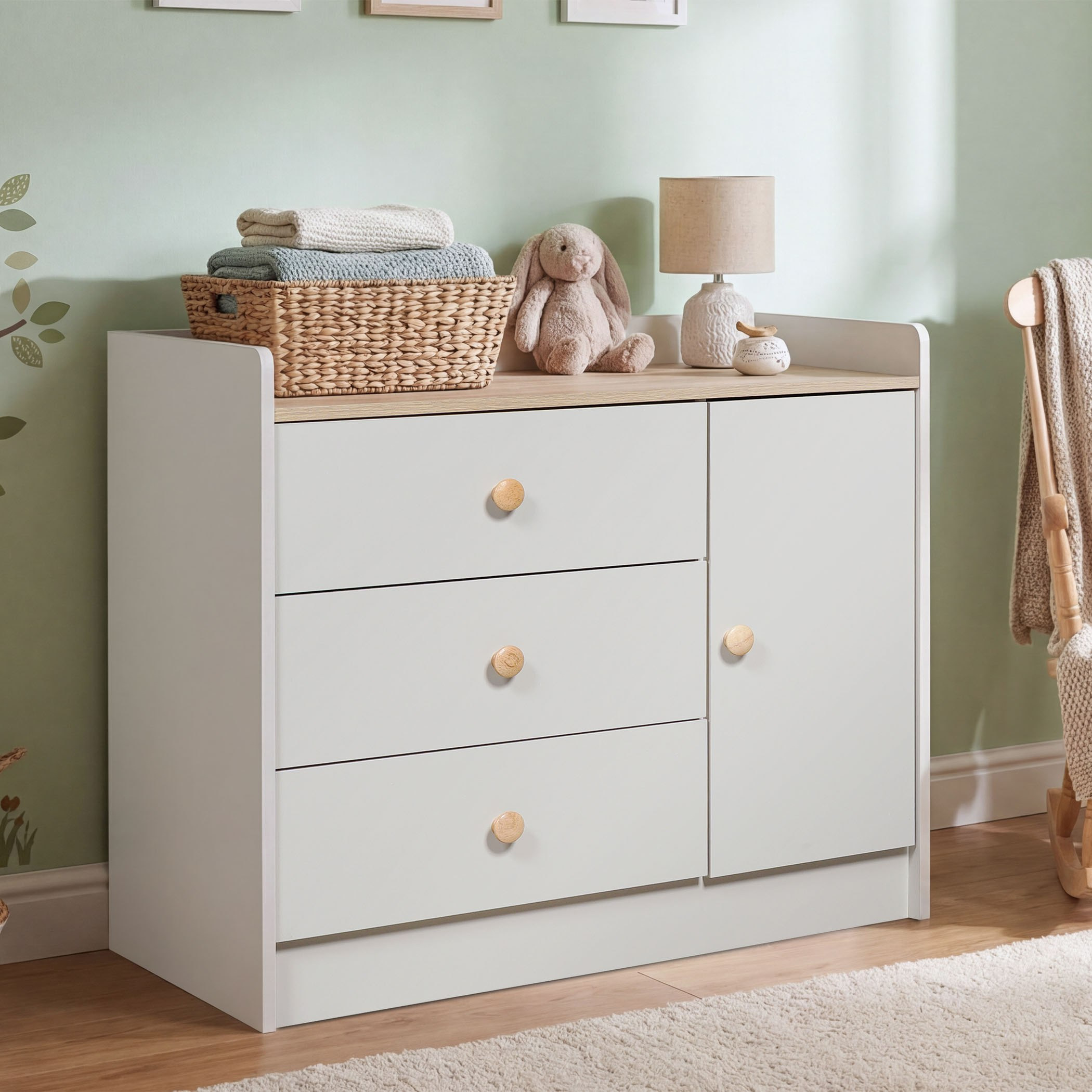 تسريحة صغيرة 3 أدراج مع باب سكارا من موفو-hbxfurniture-kidsroom-kidsdressersandmirrors-image-1