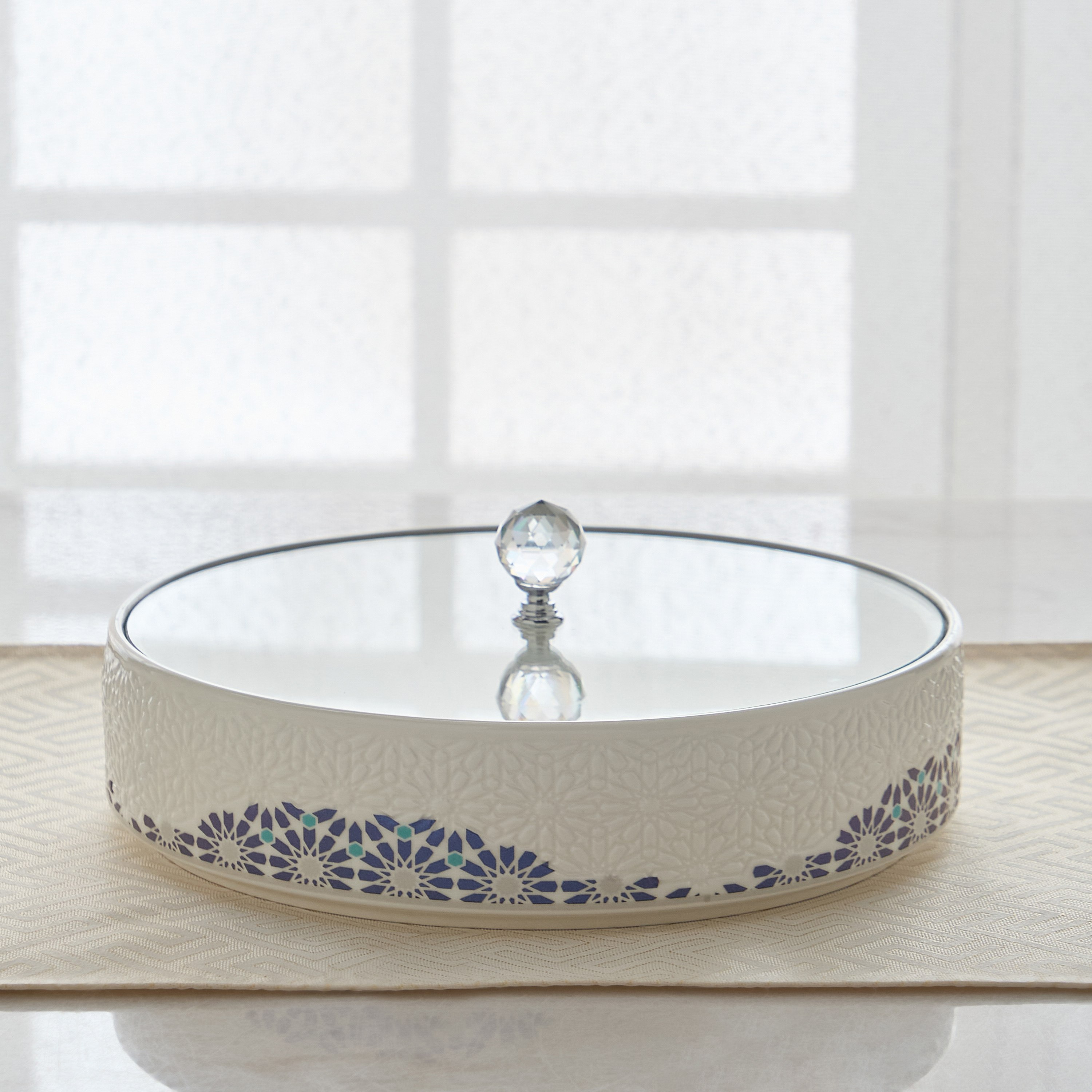 Orchid Candy Box with Lid - 25 cm-hbxdecorandfurnishings-tabletop-serveware-image-1