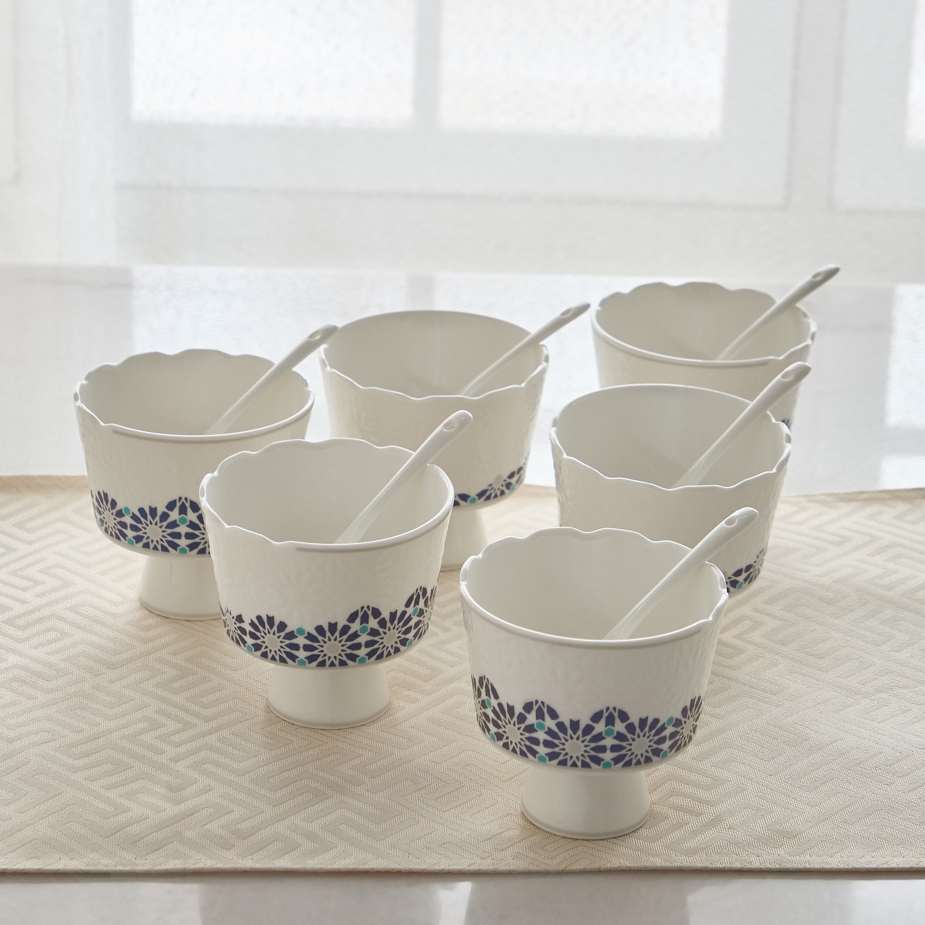 Orchid 12-Piece Ice Cream Bowl with Spoon Set-hbxdecorandfurnishings-tabletop-serveware-image-1