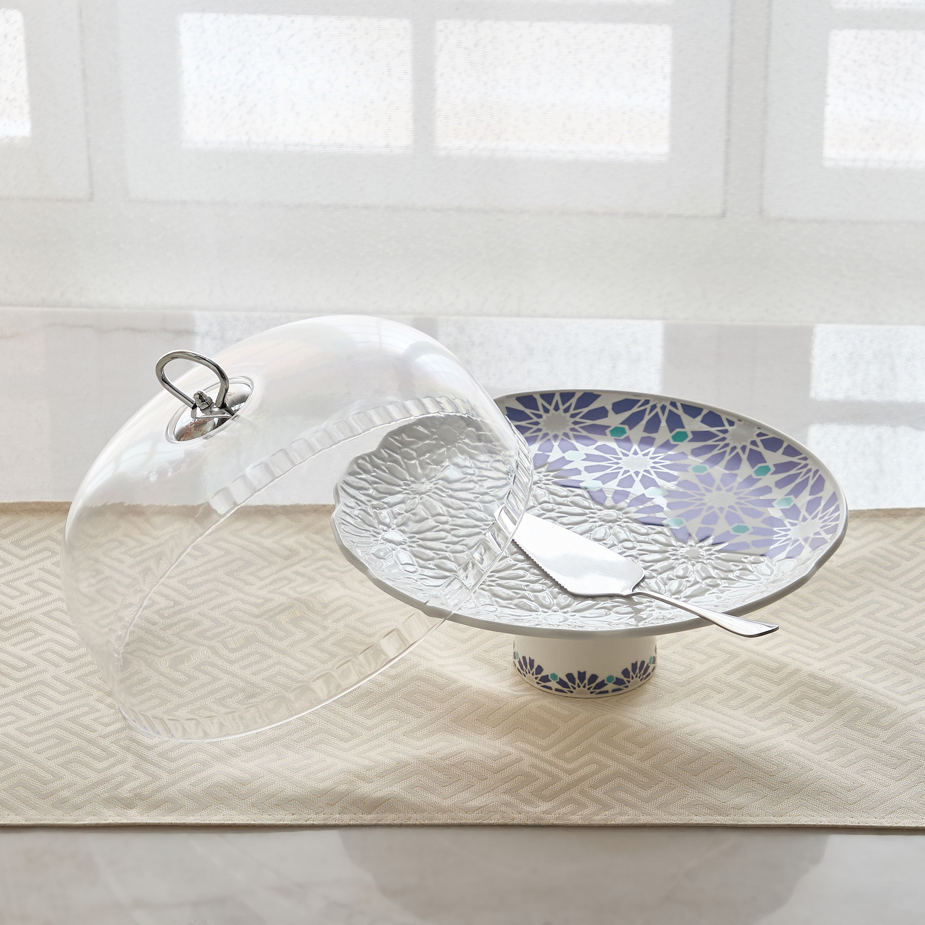 Orchid 11-inch Cake Stand with Lid and Server-hbxdecorandfurnishings-tabletop-serveware-image-2