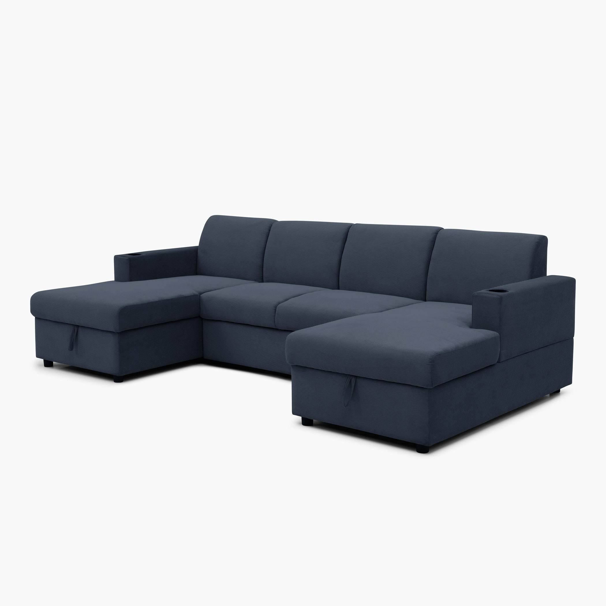 Lecco NXT 5-Seater Fabric Corner with 2-Seater Pullout Sofa Bed and 2 Storage Chaise with Cupholders-hbxfurniture-sofasandarmchairs-sofabeds-image-7