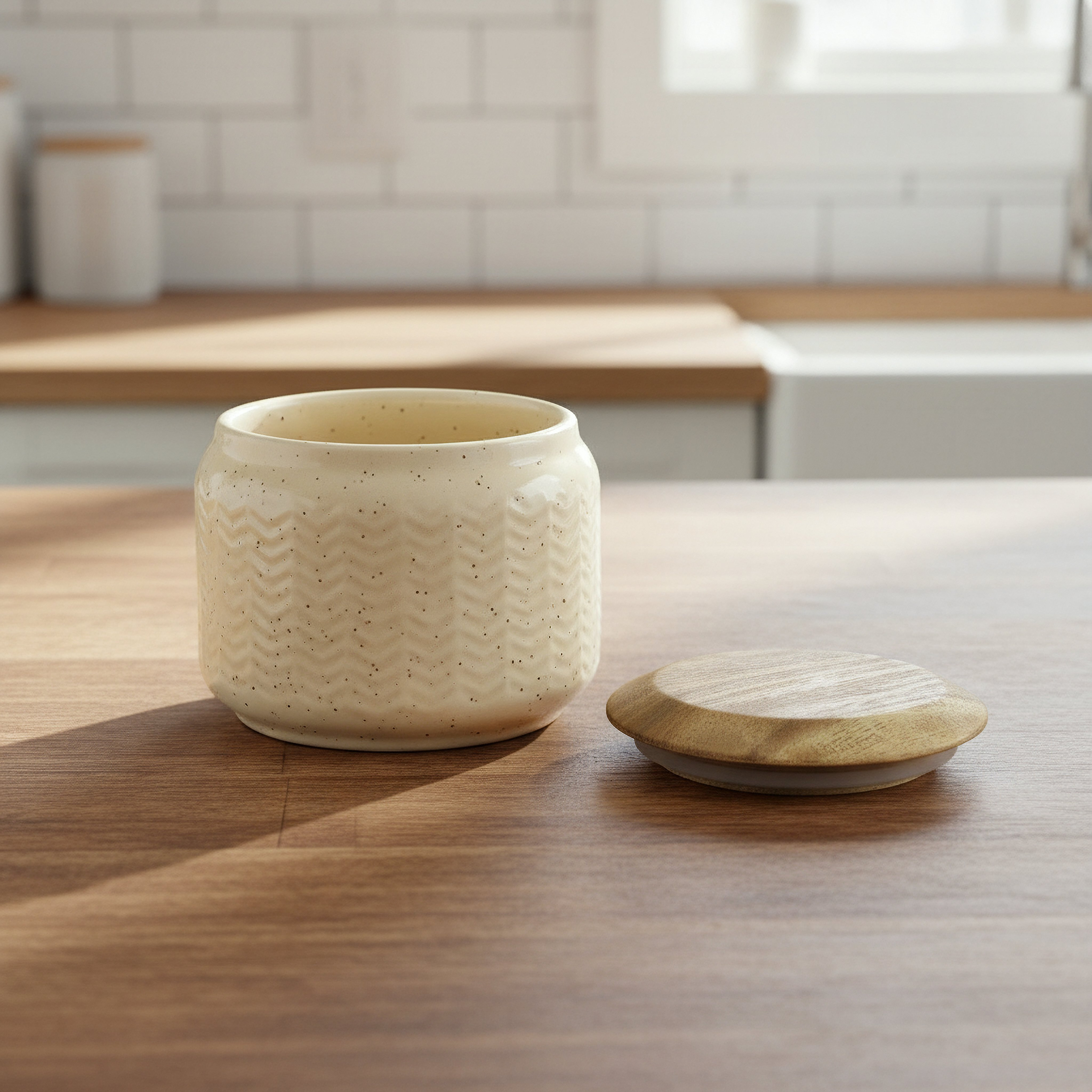 Classic Speckle Embossed Jar - 500 ml-hbxhomeware-hbxkitchen-image-2