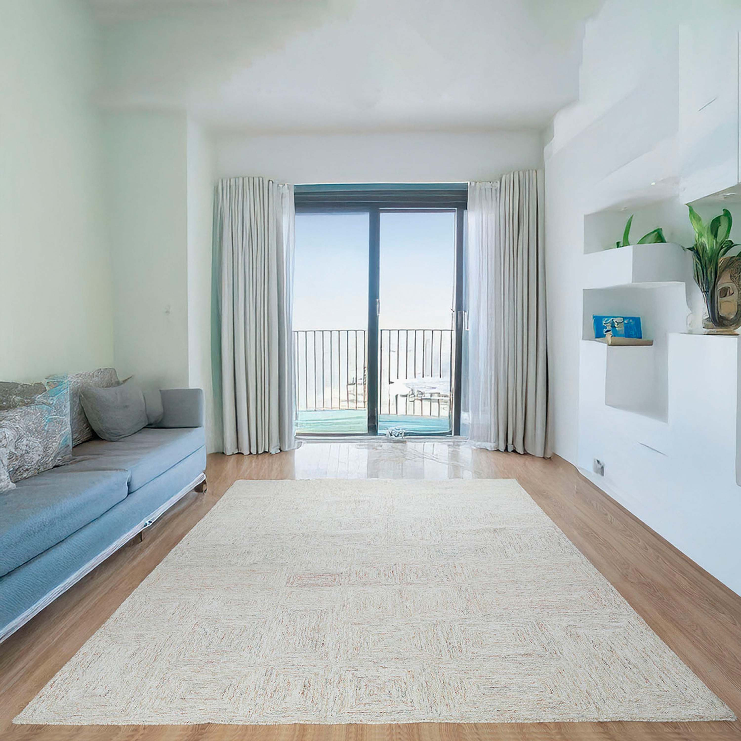 سجادة صوف منسوجة يدويًا فيفيد من قصبة - 200x300 سم-hbxdecorandfurnishings-floorcoverings-rugs-image-5