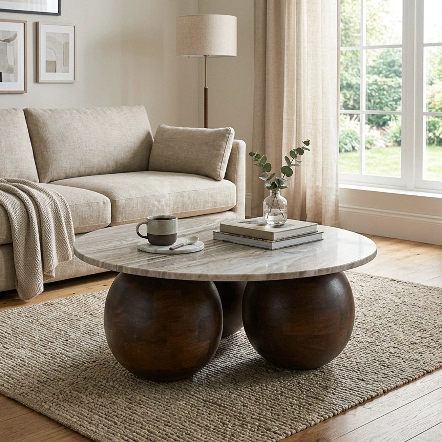 طاولة قهوة بسطح رخام أصلي وقاعدة من الخشب الصلب من كافون أفينيو-hbxlivingroom-tablesandstands-coffeetables-image-1