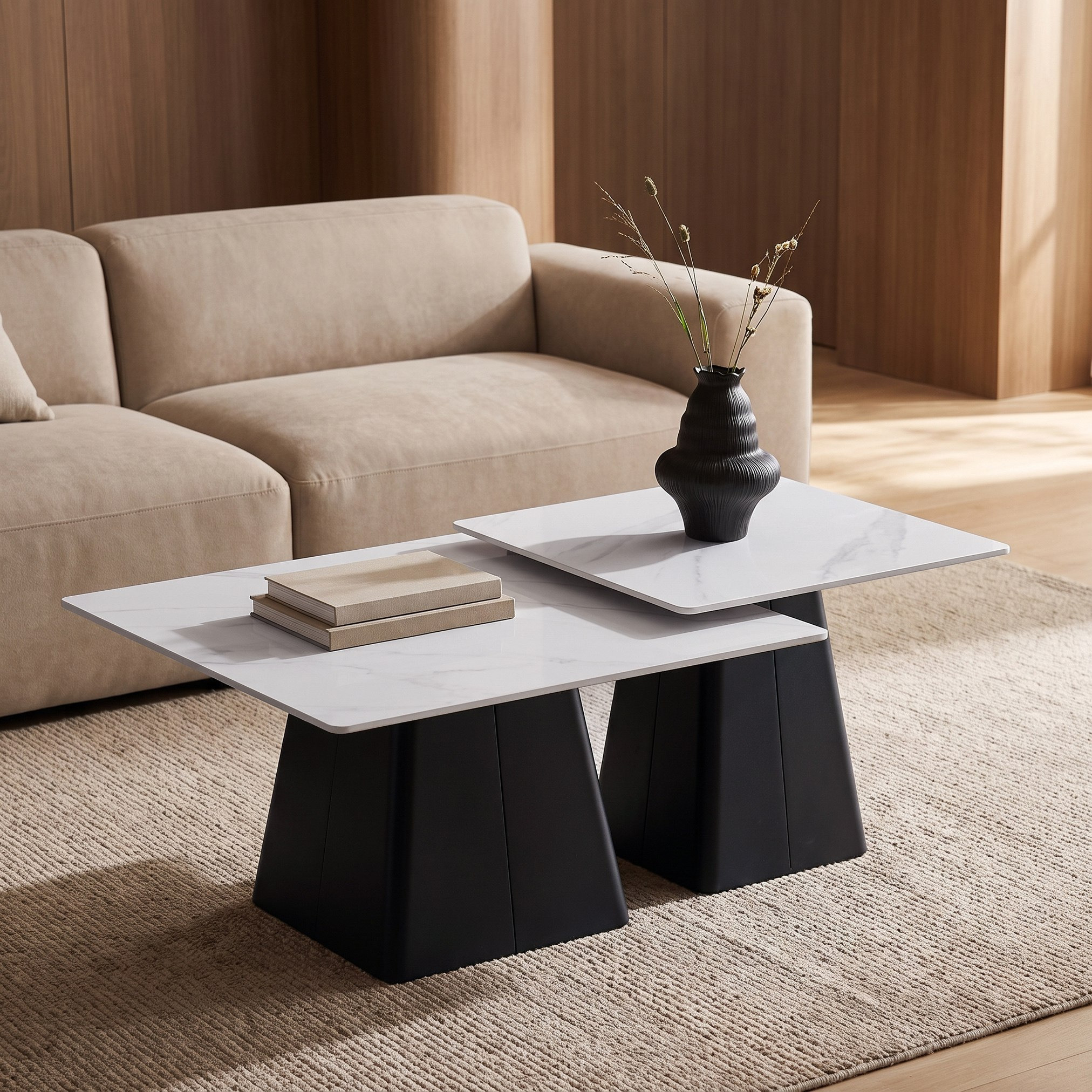 طقم طاولات قهوة من الحجر الملبد قطعتين نيكست من هولستون-hbxlivingroom-tablesandstands-coffeetables-image-2