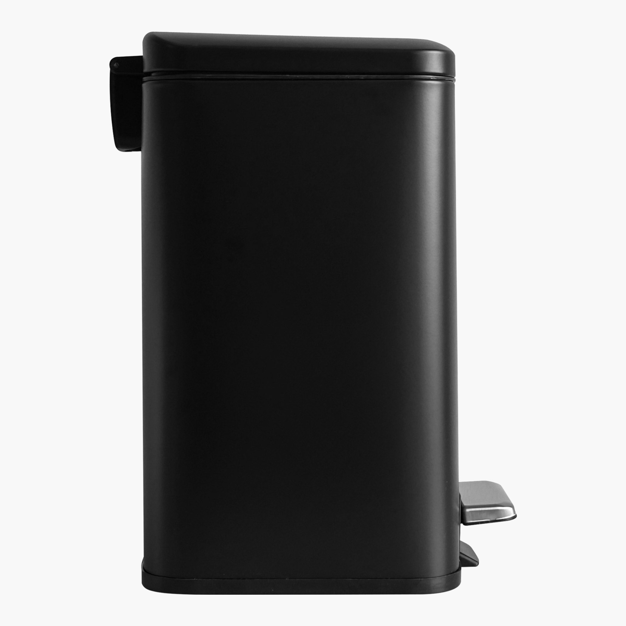 Ebony Stainless Steel Square Pedal Bin - 12 L-hbxhomeware-hbxbathroom-image-5