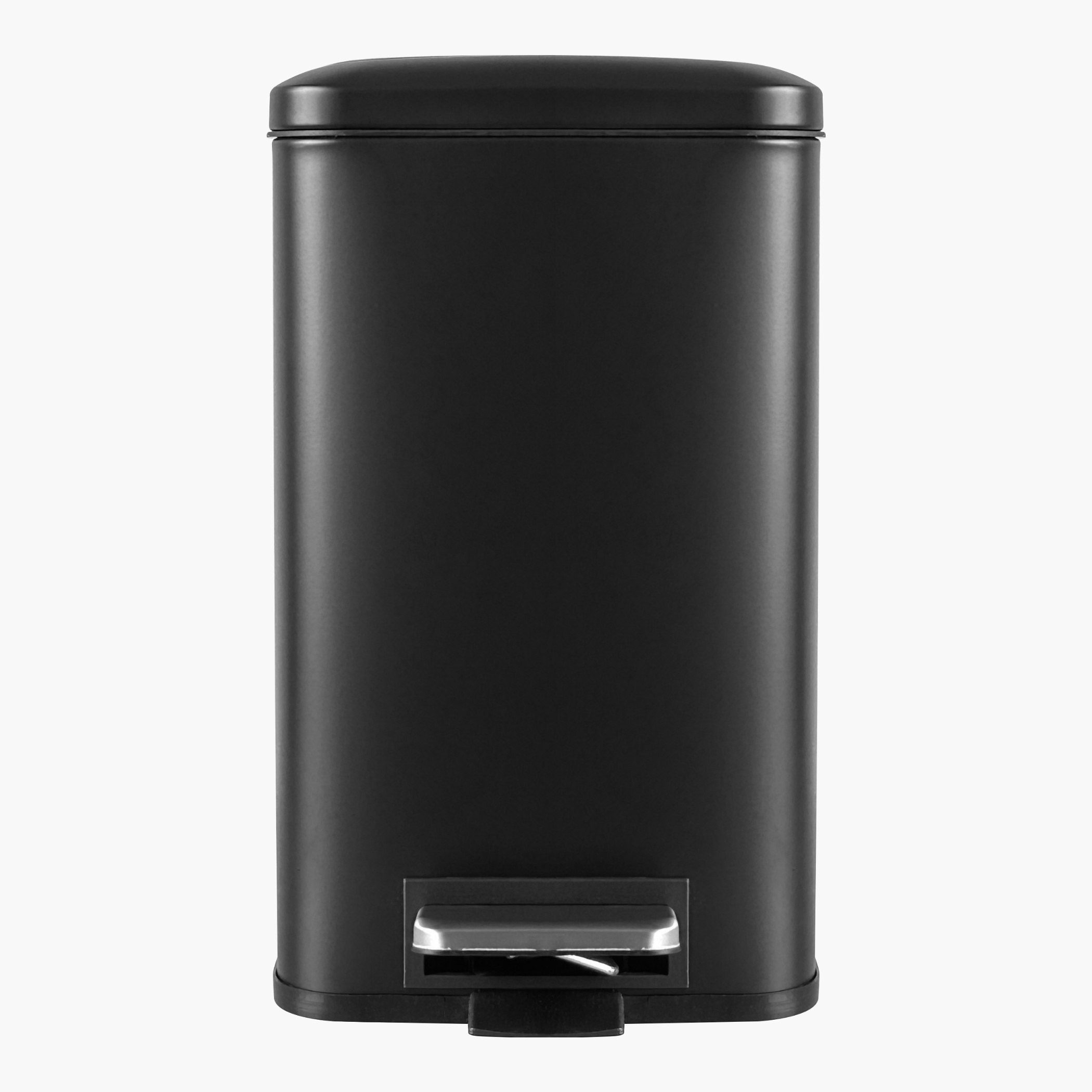Ebony Stainless Steel Square Pedal Bin - 20 L-hbxhomeware-hbxbathroom-image-3