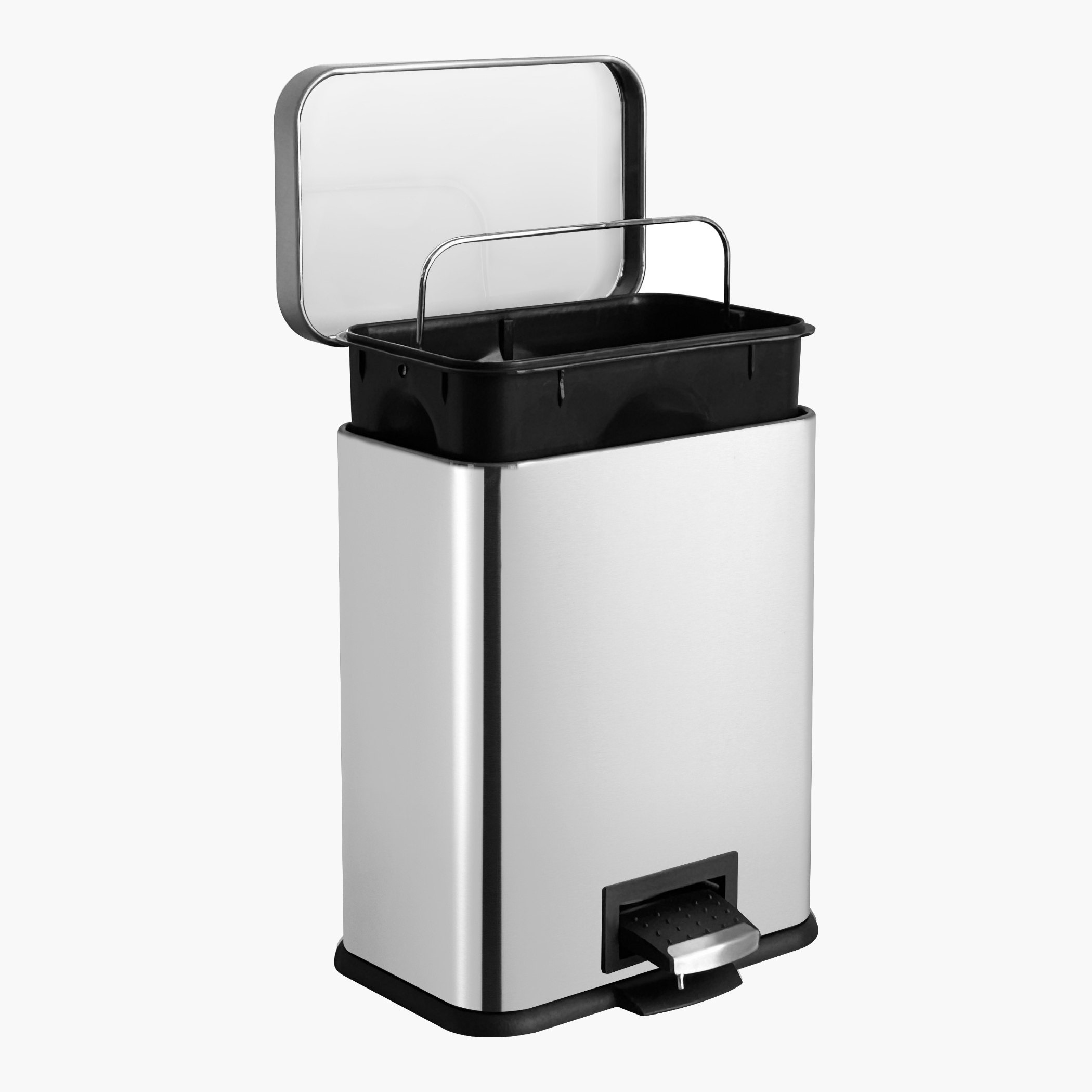 Oliver Stainless Steel Rectangular Pedal Bin - 17 L-hbxhomeware-hbxbathroom-image-4