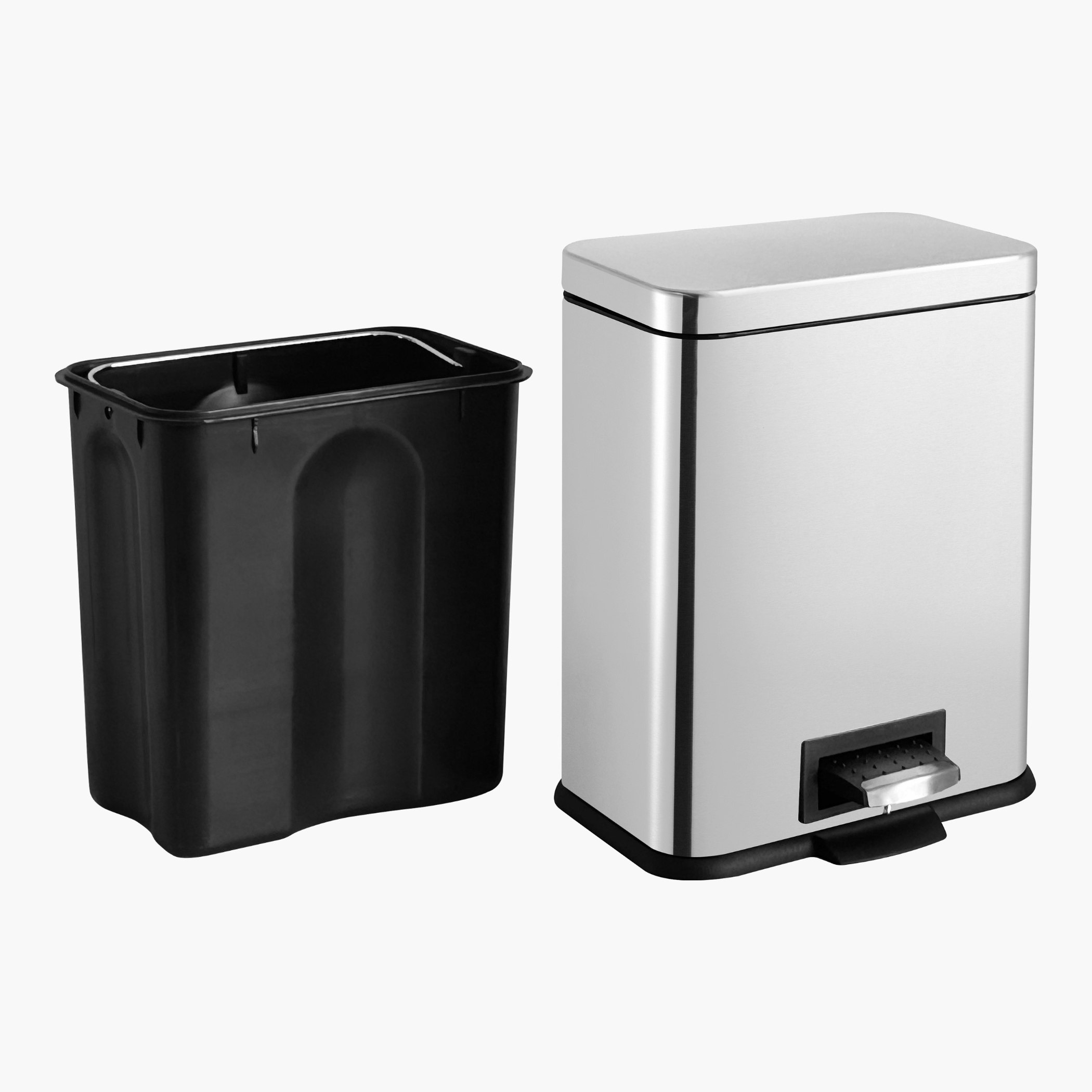 Oliver Stainless Steel Rectangular Pedal Bin - 17 L-hbxhomeware-hbxbathroom-image-5